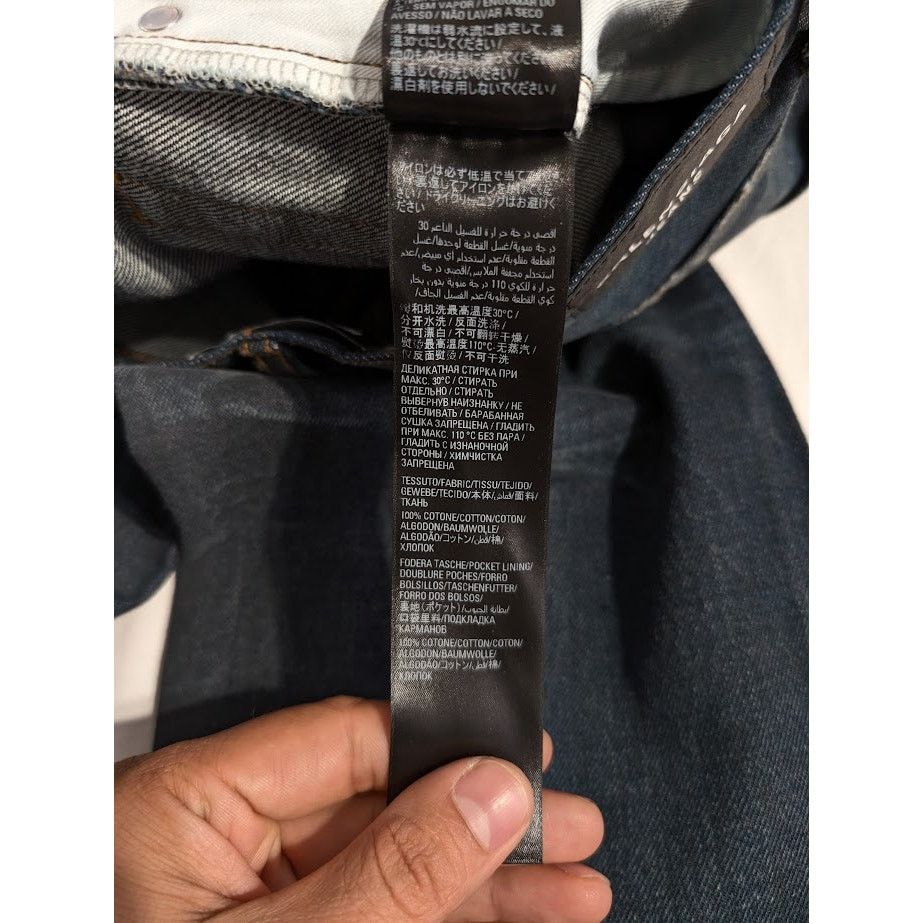 Balenciaga o1rshd1 Normal Fit Pants Organic Japanese Twill in Blue Size US 28 / EU 44 - 20 Thumbnail