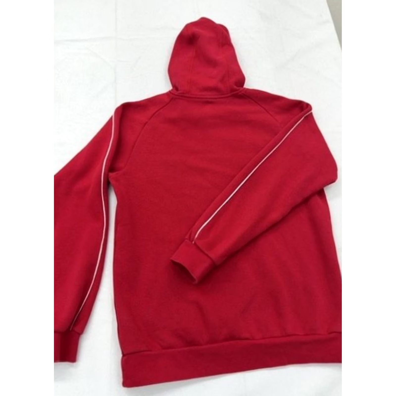 Adidas Adidas Men's Red Pullover Fleece Hoodie M Regular Drawstring Size US M / EU 48-50 / 2 - 2 Thumbnail