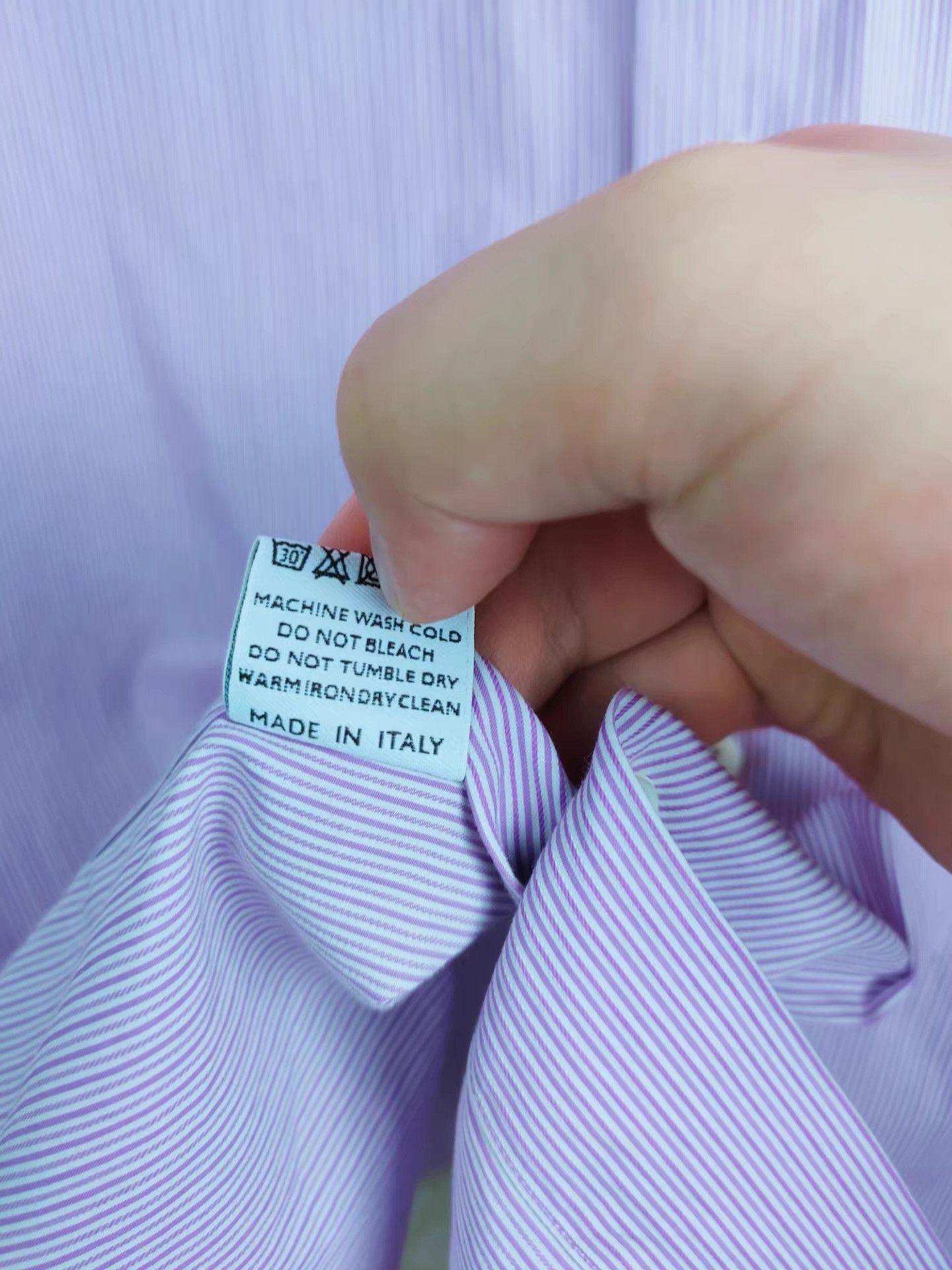 Canali CANALI Men's Long Sleeve Shirt K29 Size US M / EU 48-50 / 2 - 6 Thumbnail