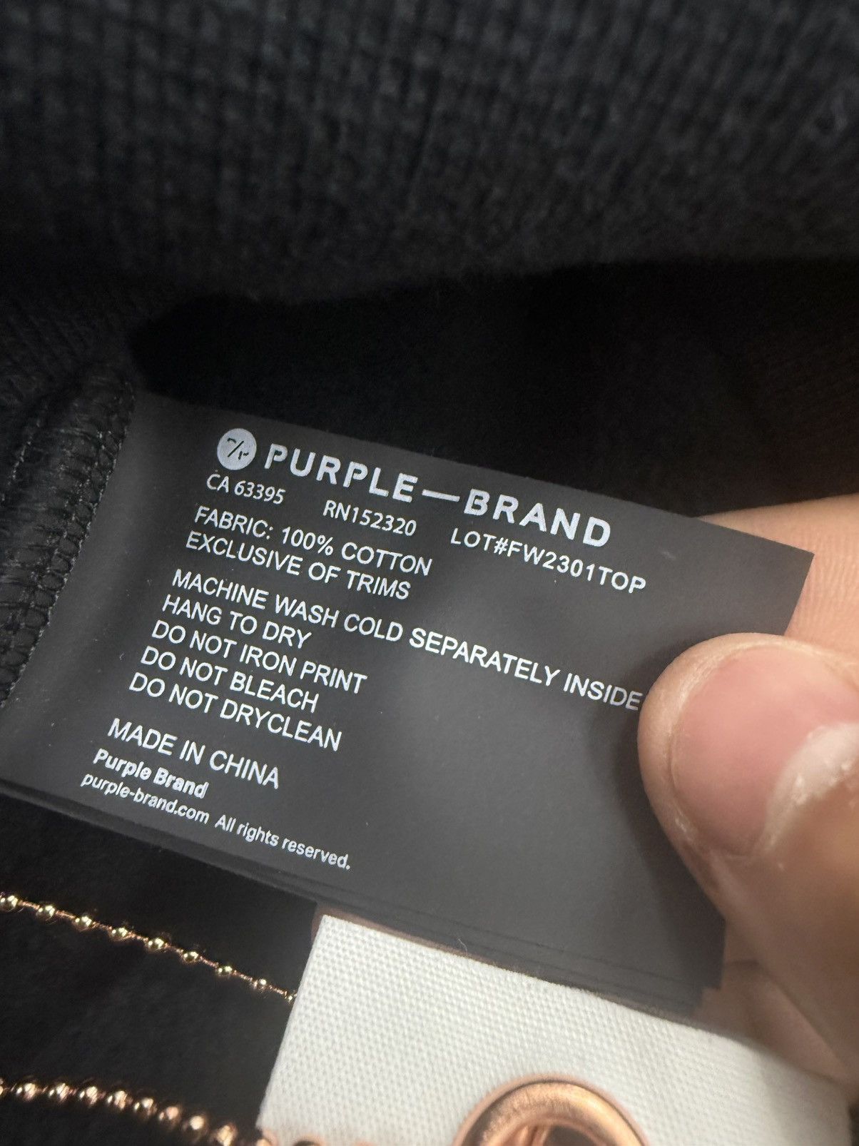 Purple Brand Purple Brand Black Beauty Circle Wordmark Size US M / EU 48-50 / 2 - 2 Thumbnail