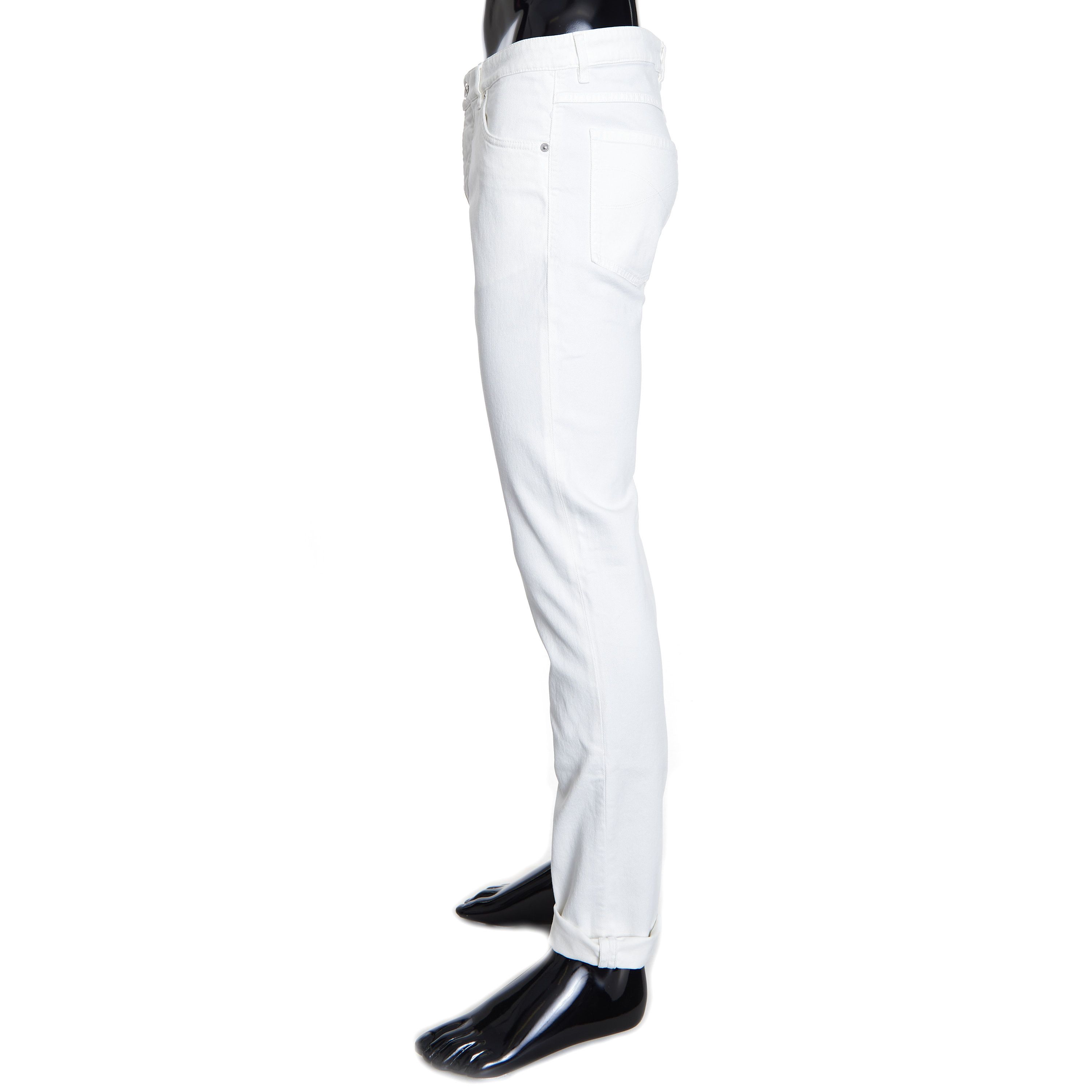 Brunello Cucinelli Snow White Stretch Denim Trousers - Slim Fit, Five-Pocket Size US 36 / EU 52 - 2 Thumbnail
