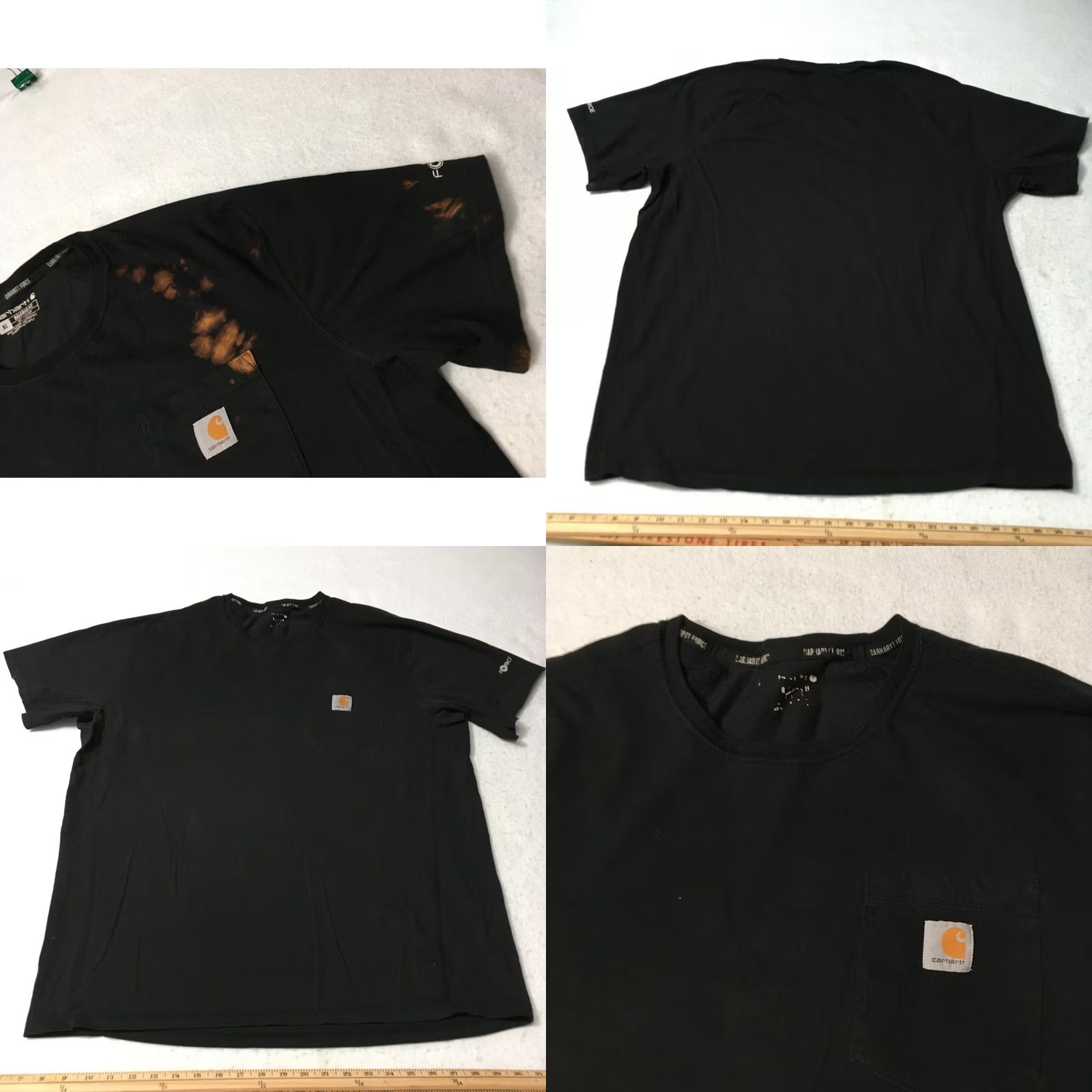 Carhartt Carhartt T-Shirt XL Black Force® Relaxed Fit Short-Sleeve Pocket distressed Size US XL / EU 56 / 4 - 8 Thumbnail