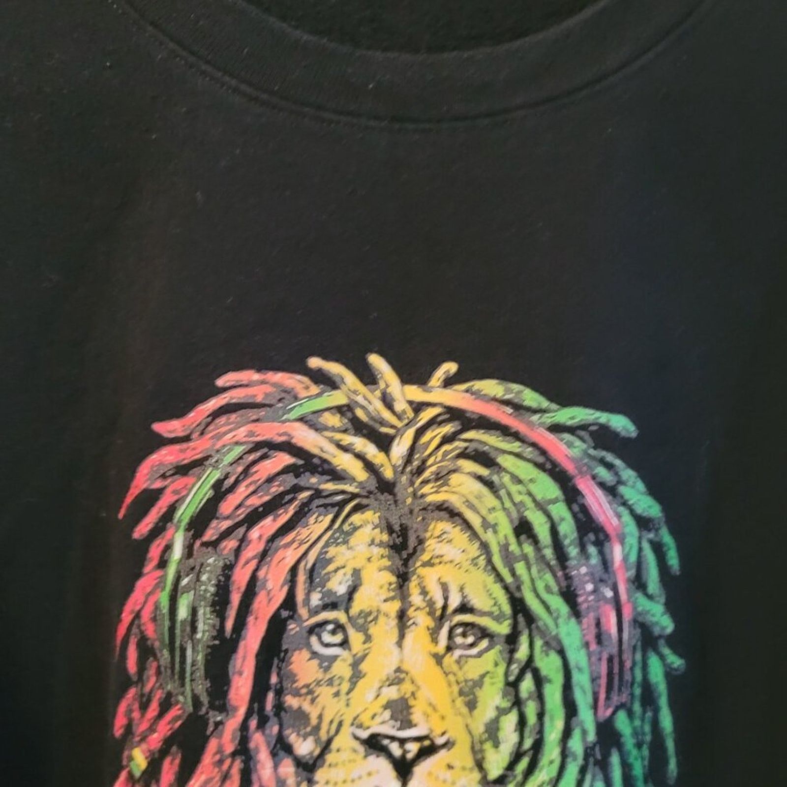 RASCALS' Rasta Lion of Judah Graphic Crewneck Sweatshirt - Black Size US L / EU 52-54 / 3 - 3 Thumbnail
