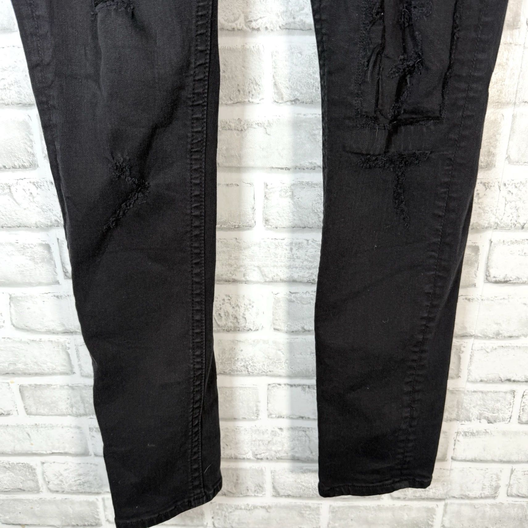 Miss Me VINTAGE Miss Me Black Distressed Skinny Jeans Womens Size 28x31 Size 28" / US 6 / IT 42 - 3 Thumbnail