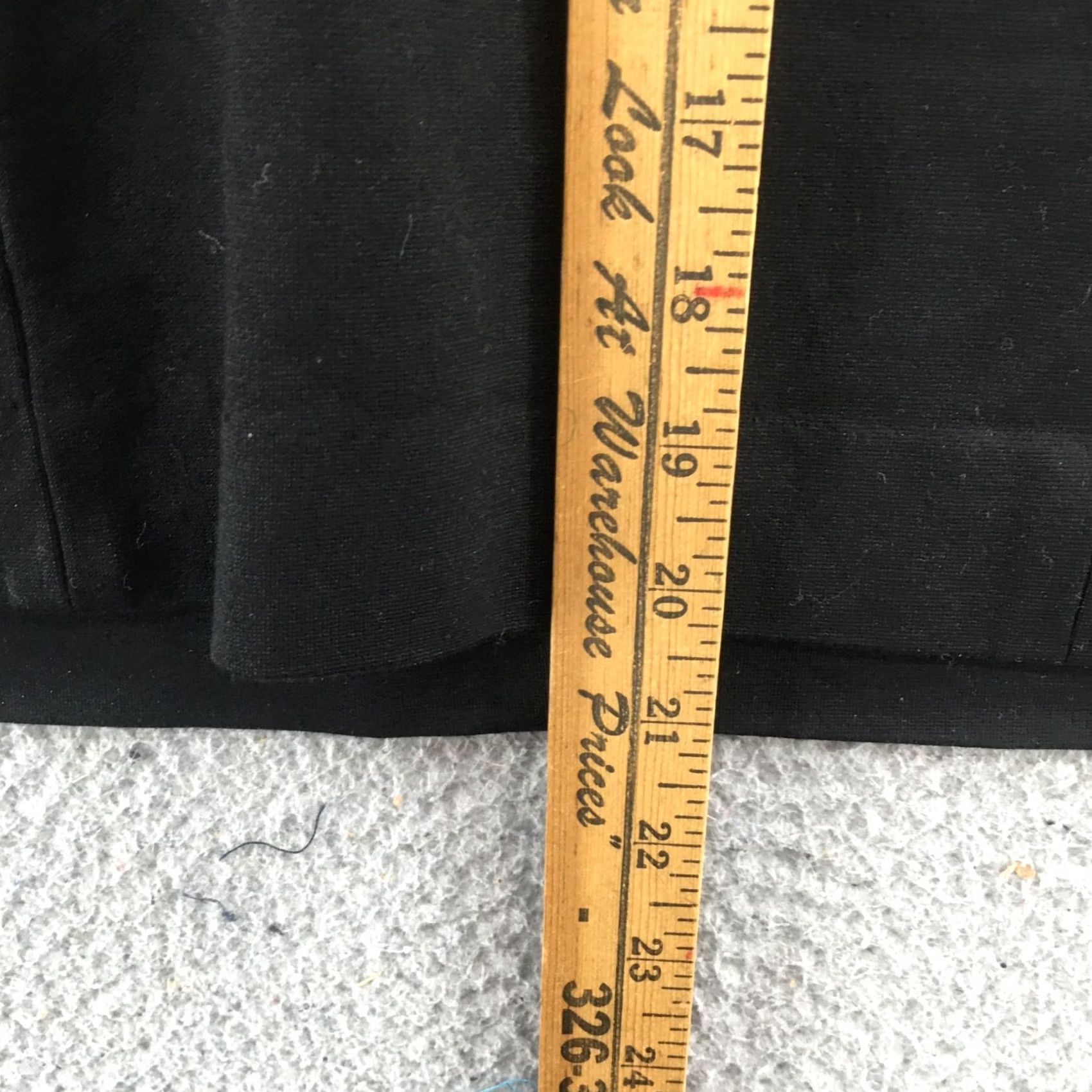Vintage CAbi Pencil Skirt Womens 16 Black Back Zip Straight Knee Length Casual Skirt Size 38" / US 16 / IT 52 - 5 Thumbnail