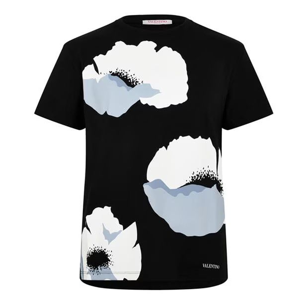 o1g2r1mq0724 Flower Portrait T-Shirts in Multicolor