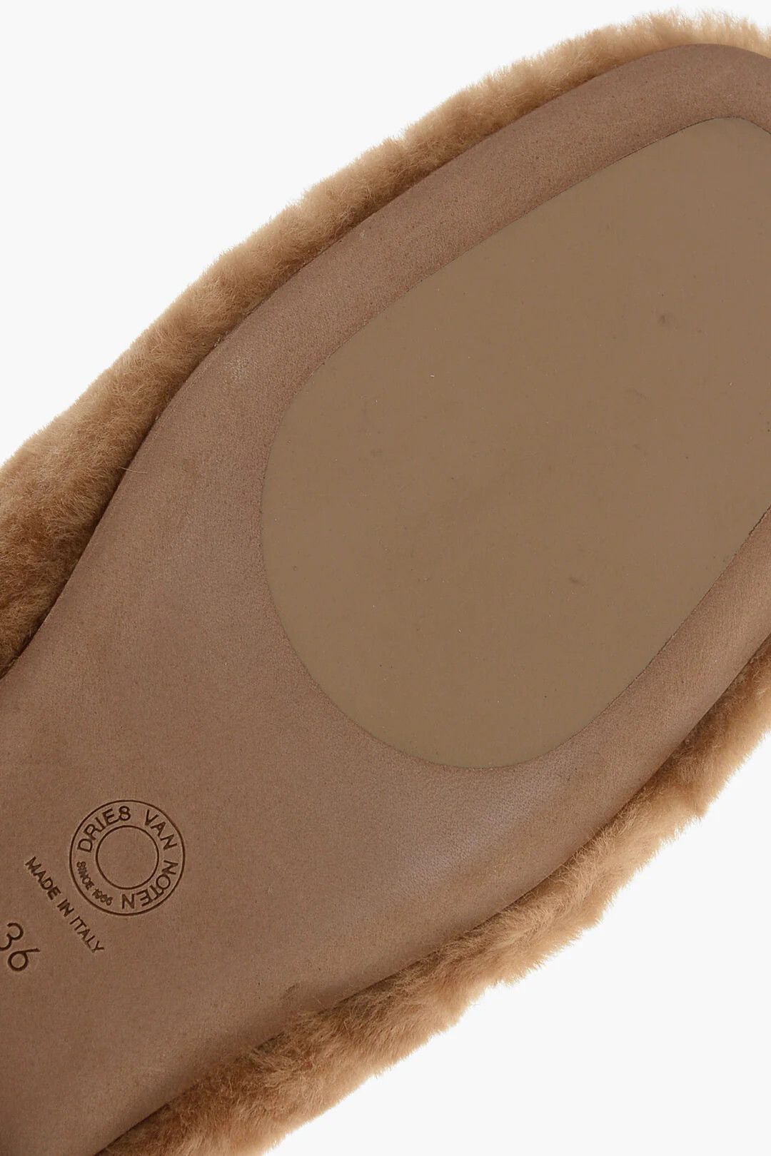 Dries Van Noten og1mm0426 Shearling Ballet Flats in Brown Size US 6 / IT 36 - 5 Thumbnail