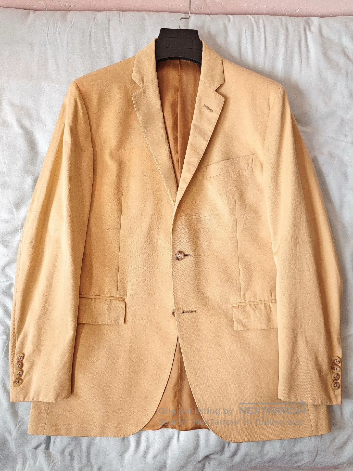 Polo Ralph Lauren Beige Cotton Blazer.