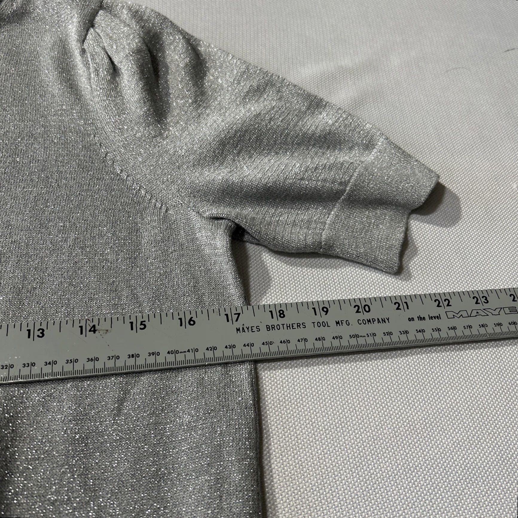Michael Kors Michael Kors Blouse Women’s Size S Turtleneck Sparkle Shimmer Top Glitter Silver Size S / US 4 / IT 40 - 7 Thumbnail