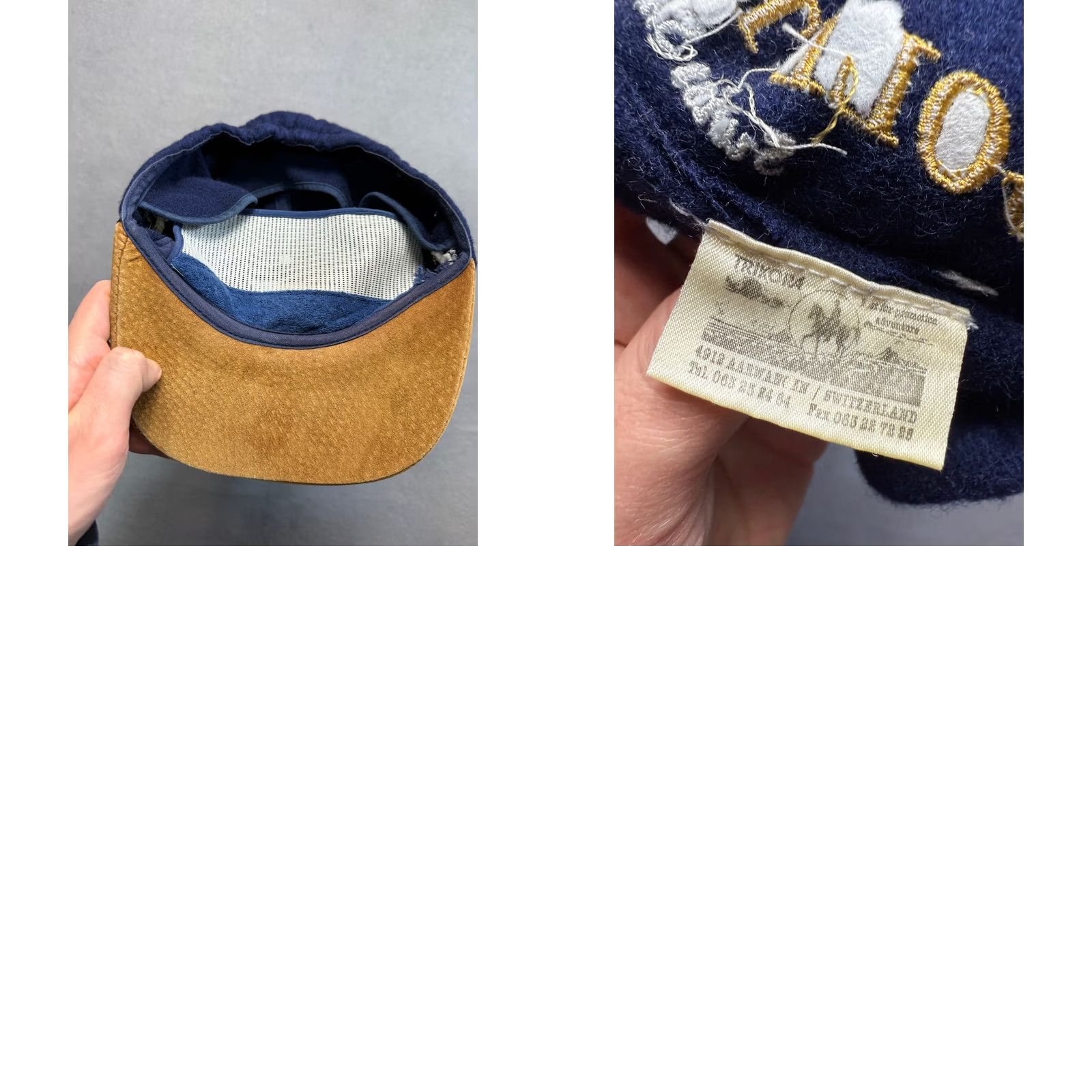 Vintage VINTAGE Trikora Blue Ski Baseball Cap Men One Size Swiss Gold test Trikora Switzerland Golf Cap Size ONE SIZE - 9 Thumbnail