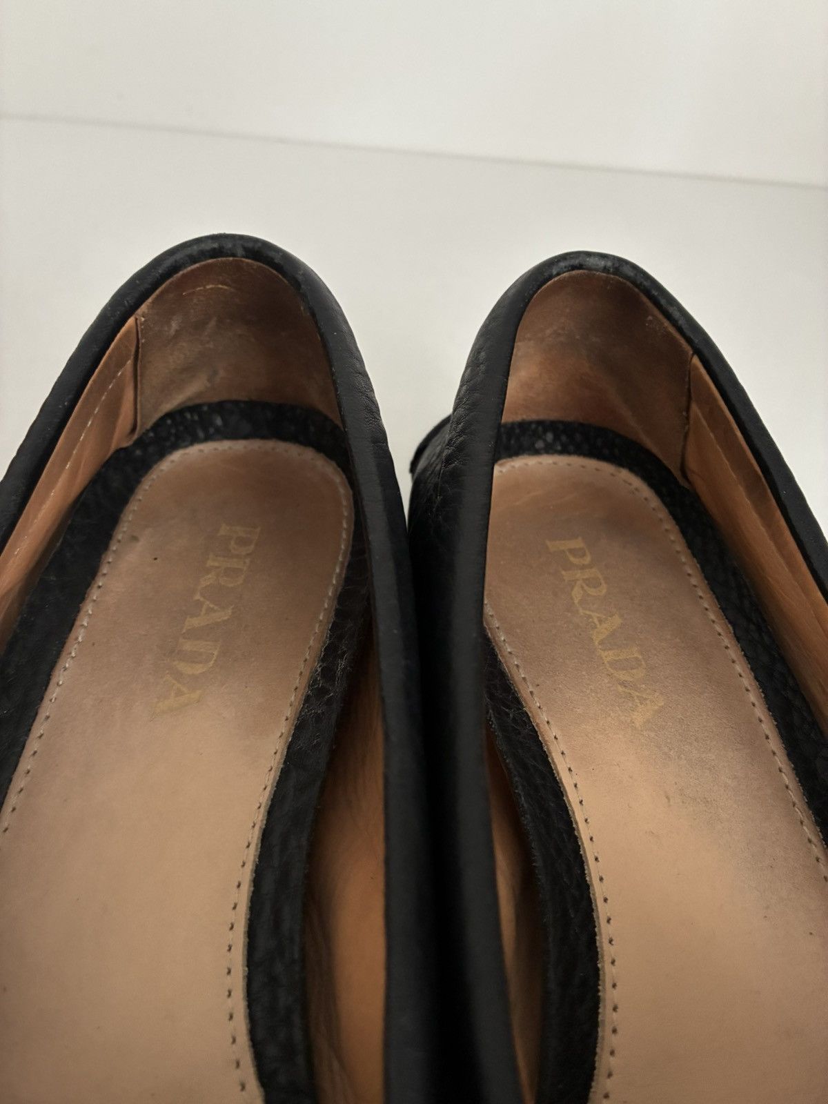 Prada Prada leather moccasins Italy luxury designer Size US 5.5 / IT 35.5 - 14 Thumbnail