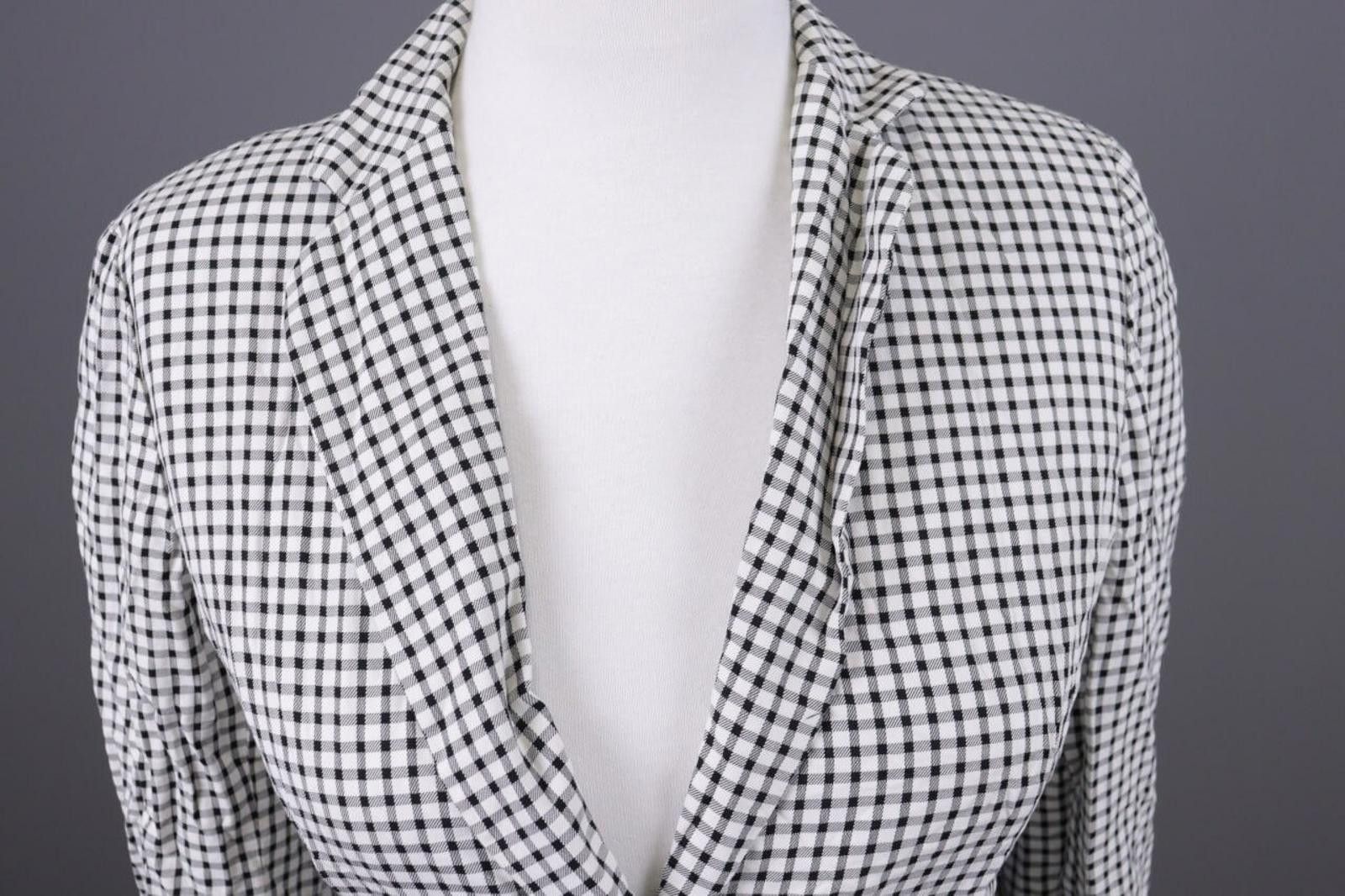 Designer Max Mara White & Black Blazer Jacket Size I 40 / USA 6 Size M / US 6-8 / IT 42-44 - 4 Thumbnail