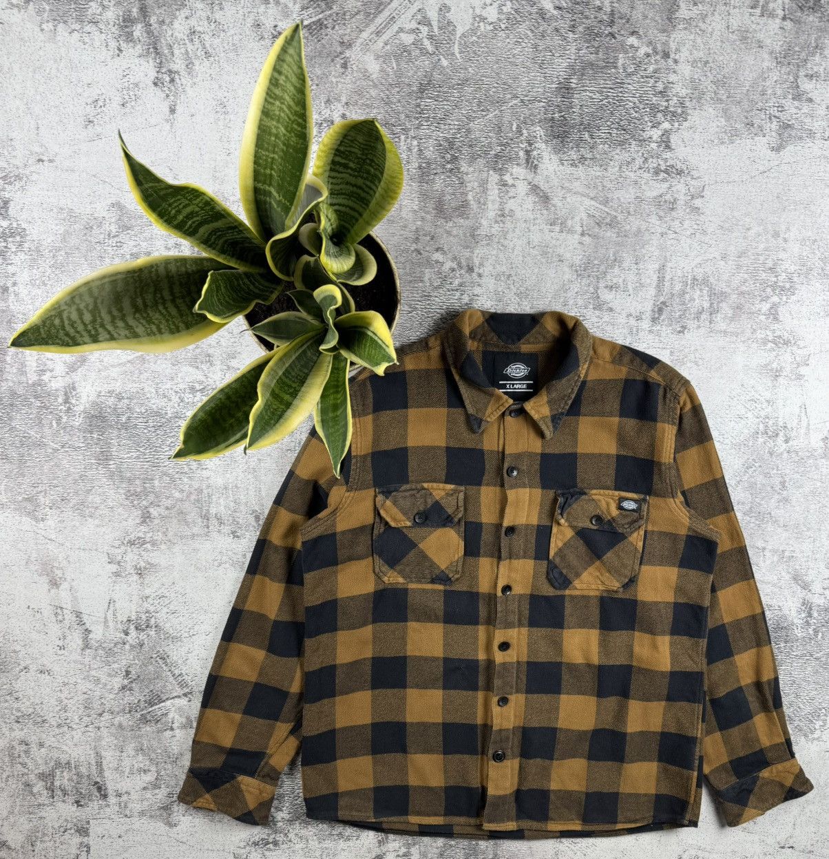 Dickies Dickies West Checked Striped Pocket Longsleeve Button Shirt Size US XL / EU 56 / 4 - 1 Thumbnail