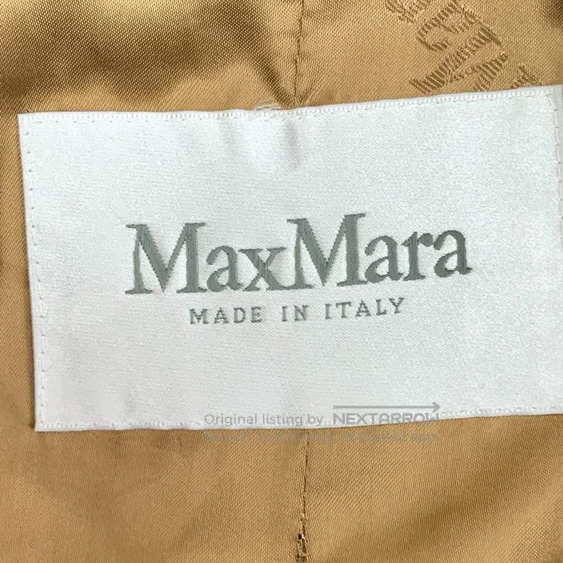 Max Mara Max Mara Beige Teddy Camel Hair Collar Long Sleeve Coat Size XXS / US 00 / IT 34 - 5 Thumbnail