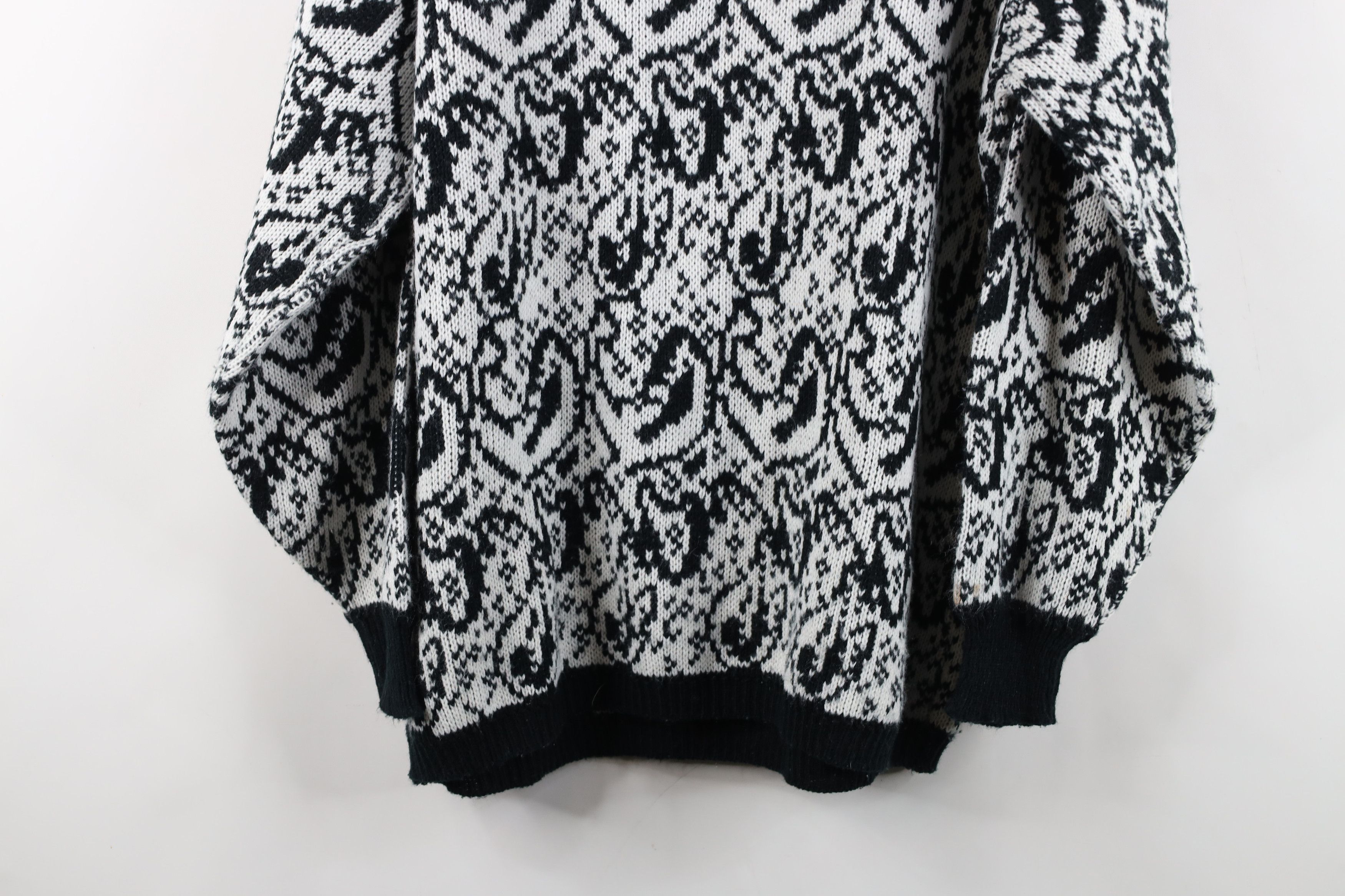 Vintage Vintage 90s Streetwear Paisley All Over Print Knit Sweater Size M / US 6-8 / IT 42-44 - 10 Thumbnail