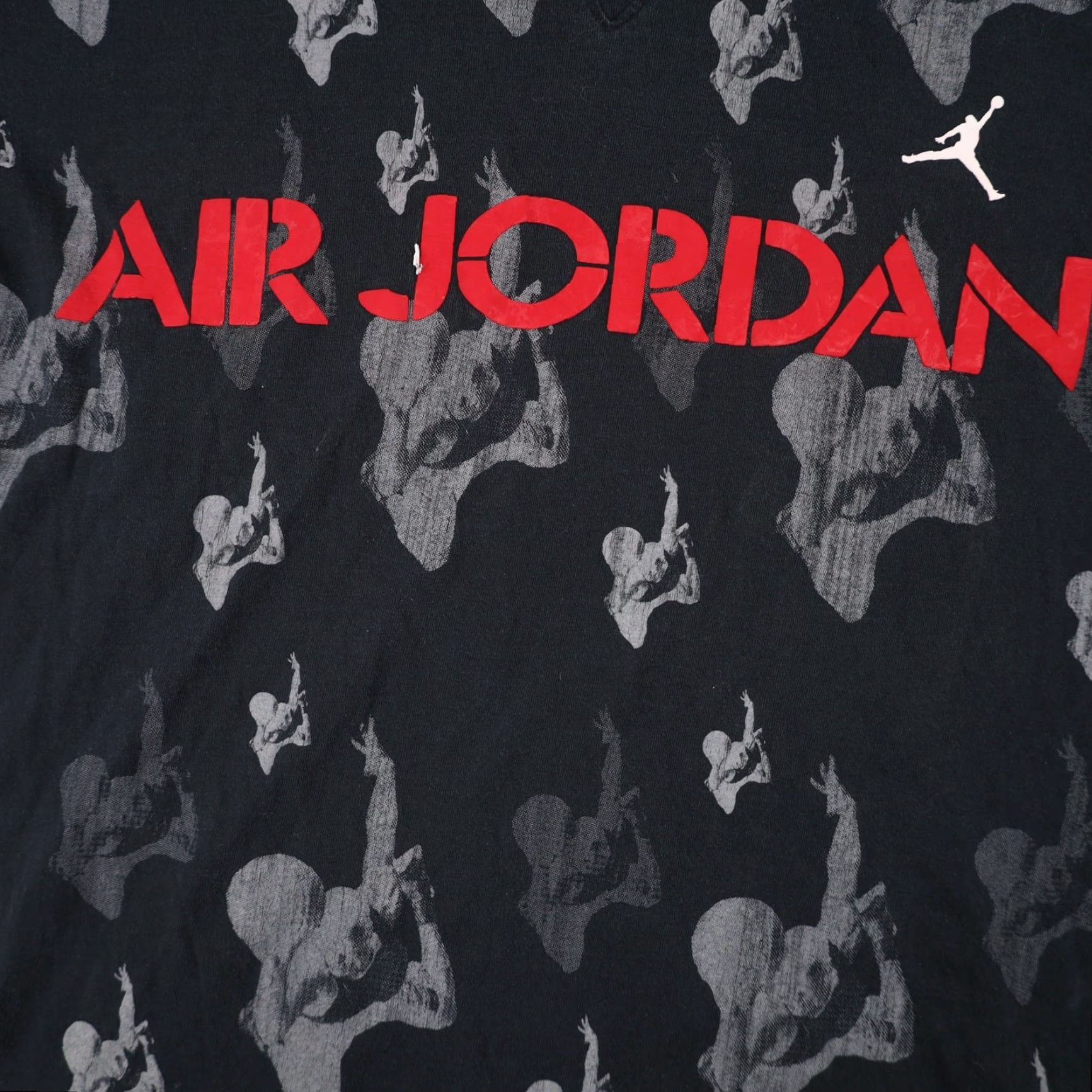Nike VINTAGE Nike Air Jordan T Shirt Mens Medium Black Allover Print Graphic Shirt 90s Size US M / EU 48-50 / 2 - 4 Thumbnail