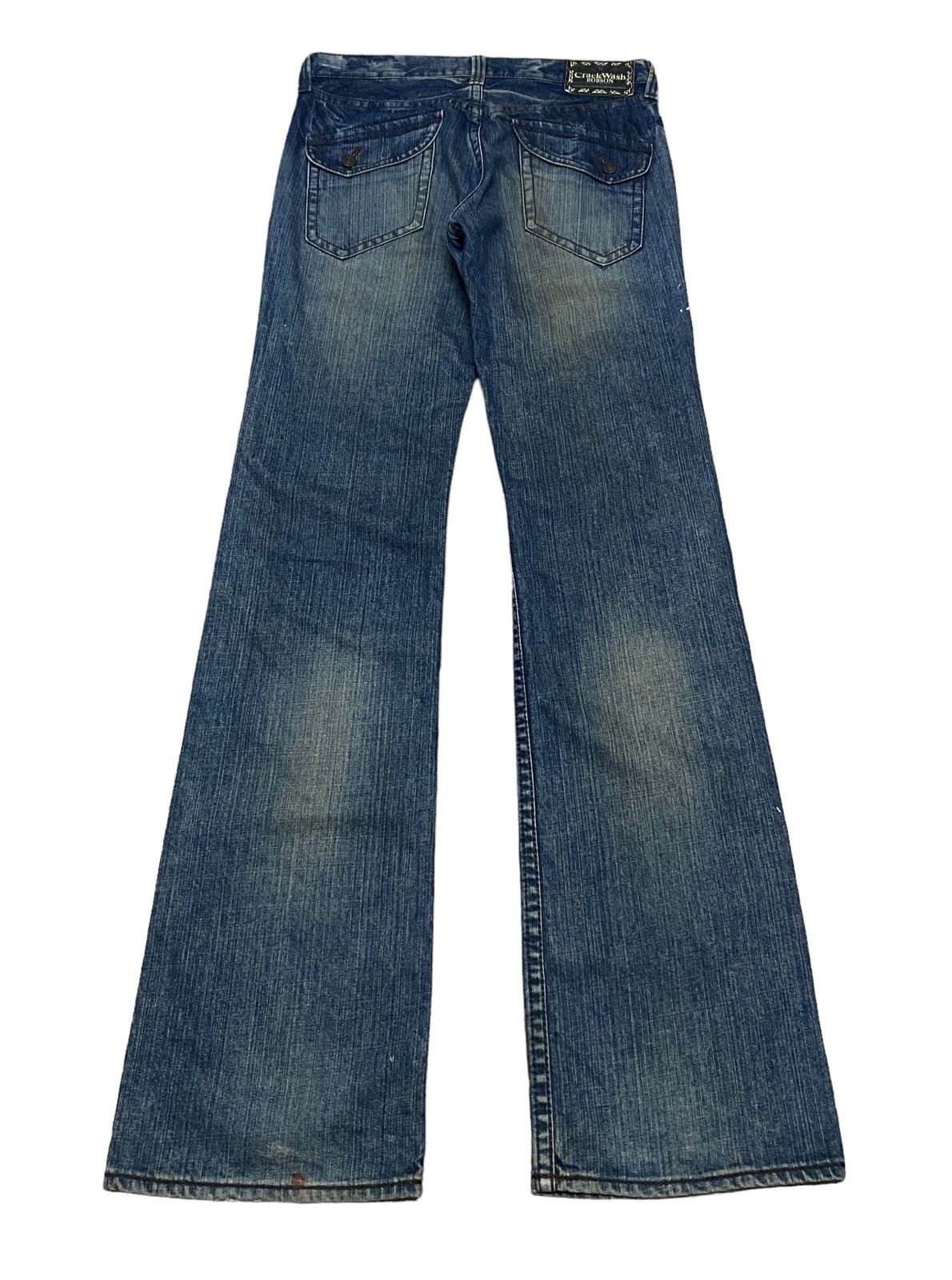 If Six Was Nine × Japanese Brand Rare Design Vintage Japanese Brand Bobson Flared Jeans 2000s Size US 31 - 2 Thumbnail