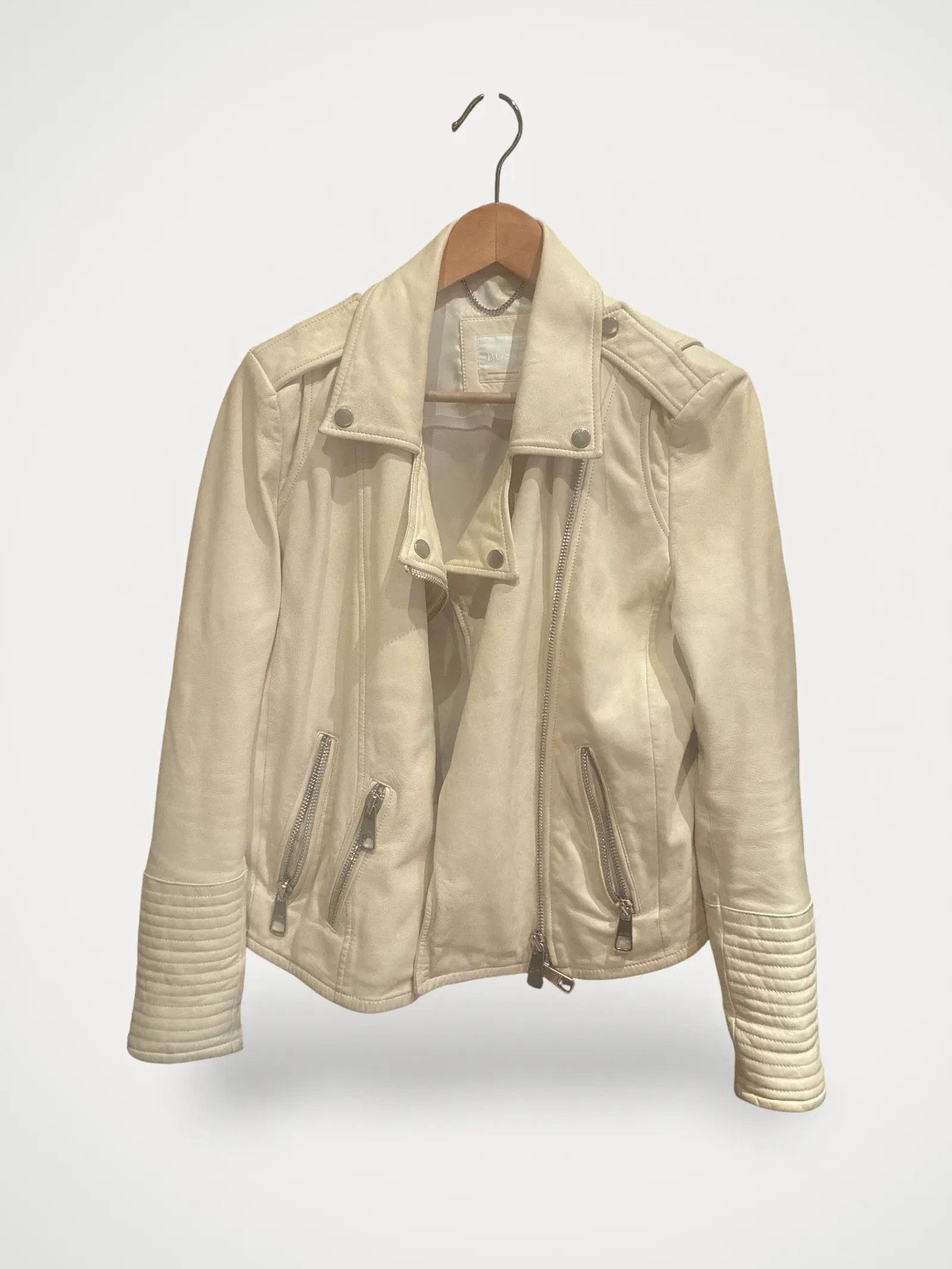 Hugo Boss Boss Leather Jacket Size S / US 4 / IT 40 - 1 Thumbnail