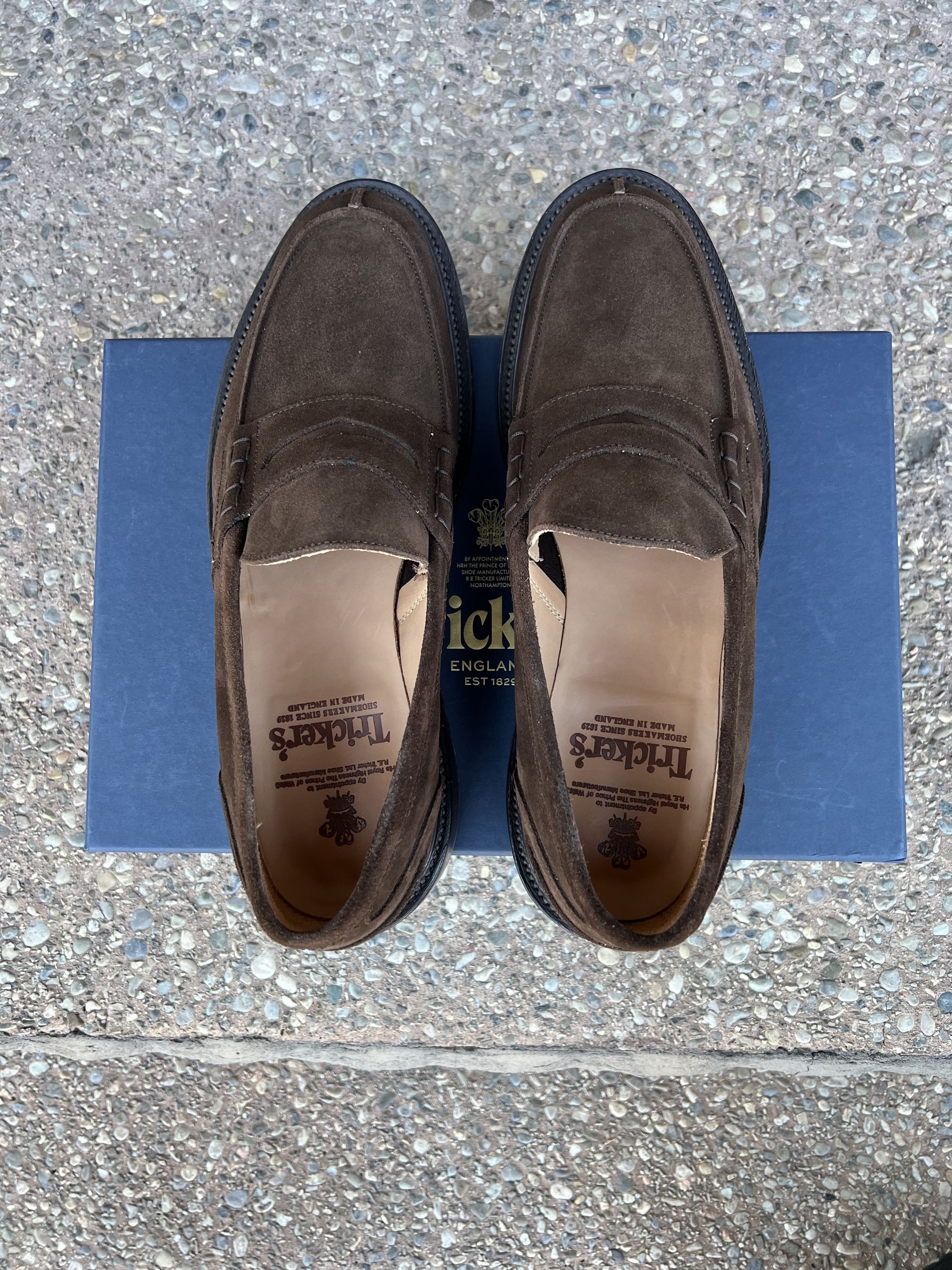 Tricker's Trickers James Penny Loafer - Chocolate Suede UK 11 Size US 12 / EU 45 - 9 Thumbnail
