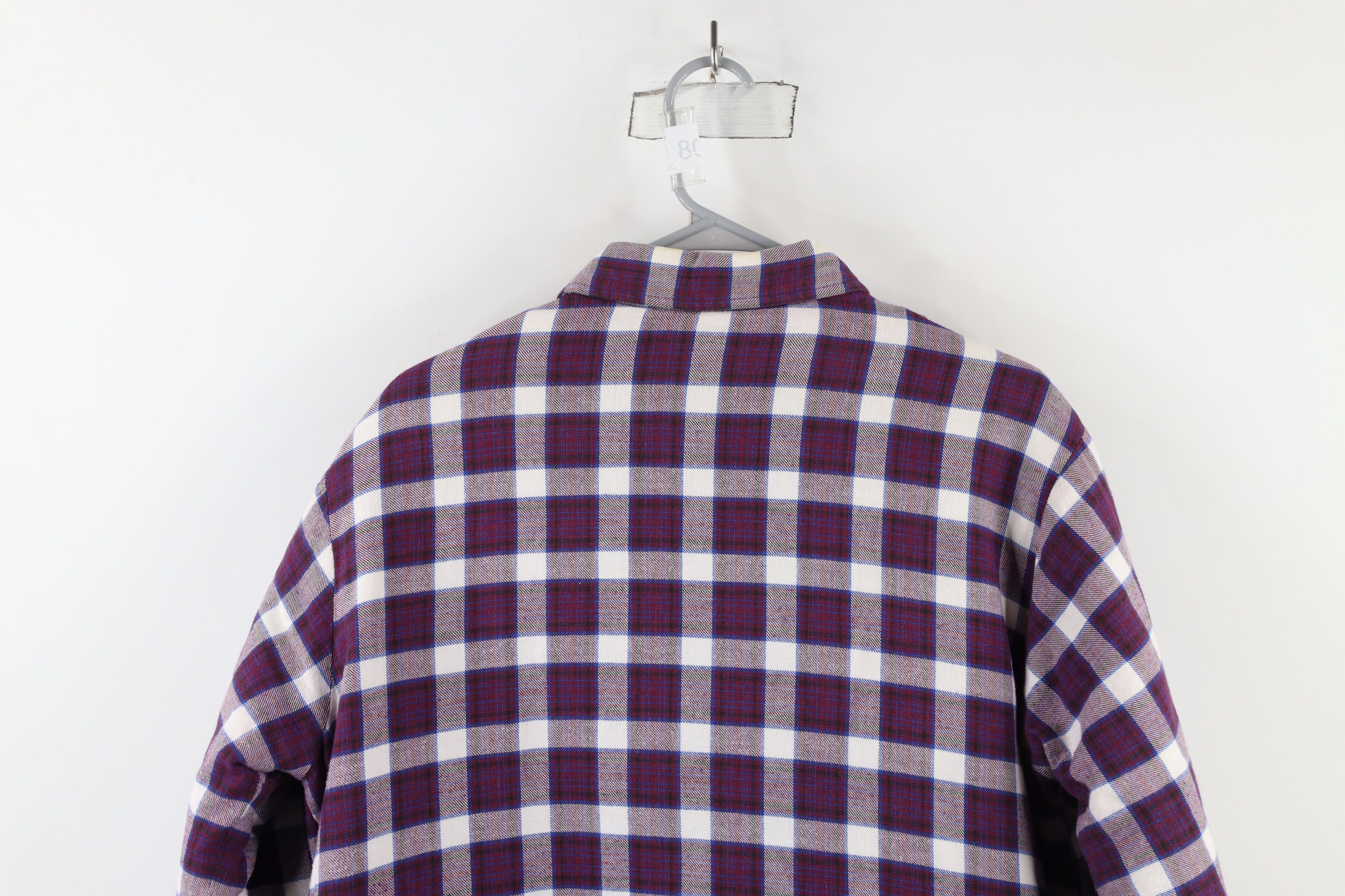 Vintage Vintage 90s Streetwear Quilted Flannel Button Shirt Jacket Size US L / EU 52-54 / 3 - 13 Thumbnail