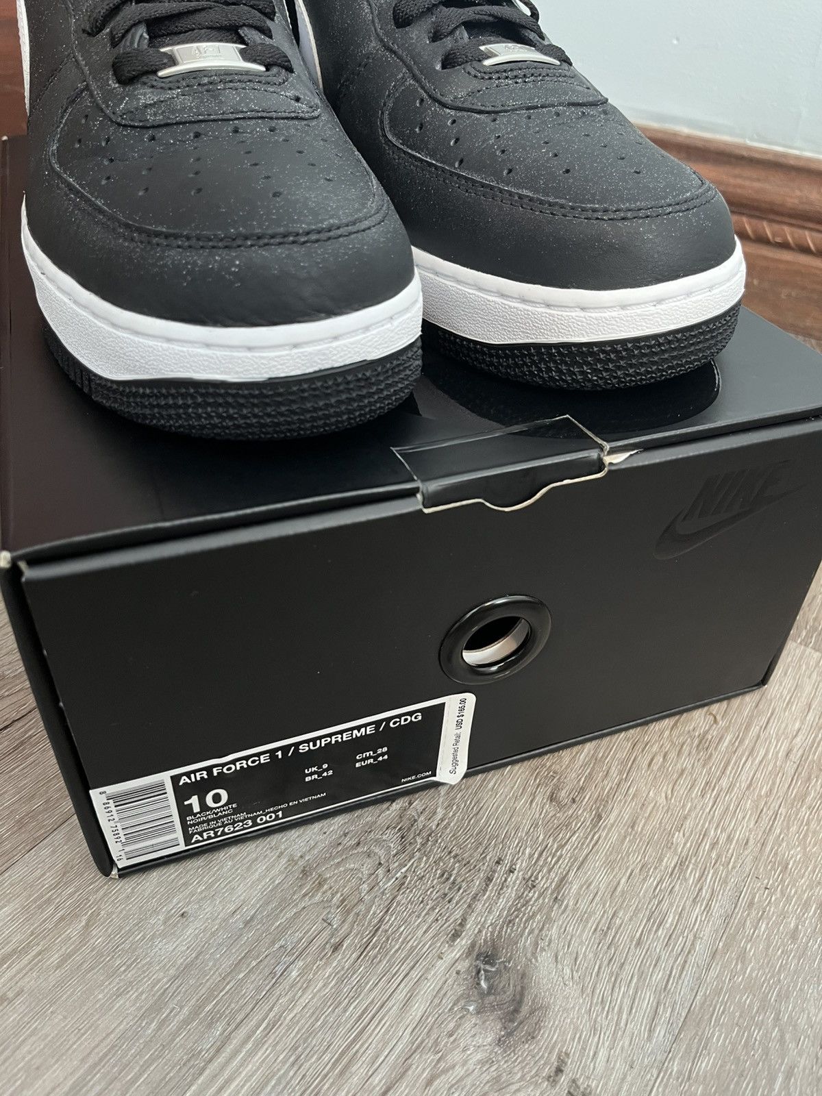 Comme des Garcons SHIRT × Supreme Supreme x CDG x Nike Split Logo AF1 Size US 10 / EU 43 - 7 Thumbnail