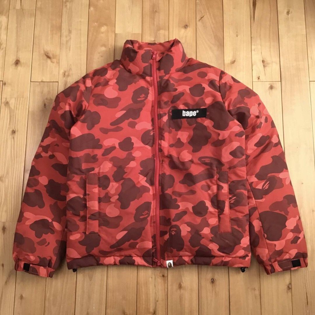 Bape BAPE Red Camo Puffer Down Jacket a bathing ape Size US M / EU 48-50 / 2 - 1 Thumbnail