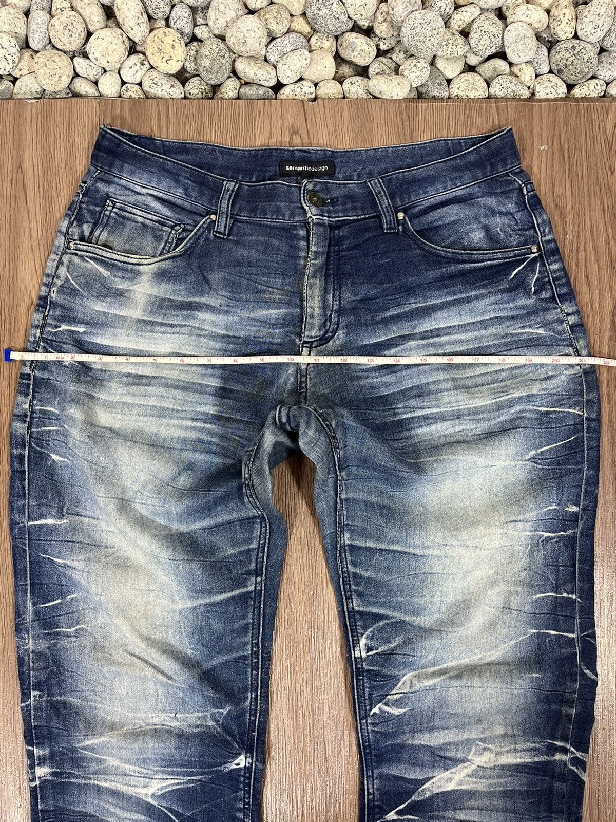 Japanese Brand × semanticdesign Semantic Design Clawmark Relaxed Jeans Size US 33 - 10 Thumbnail