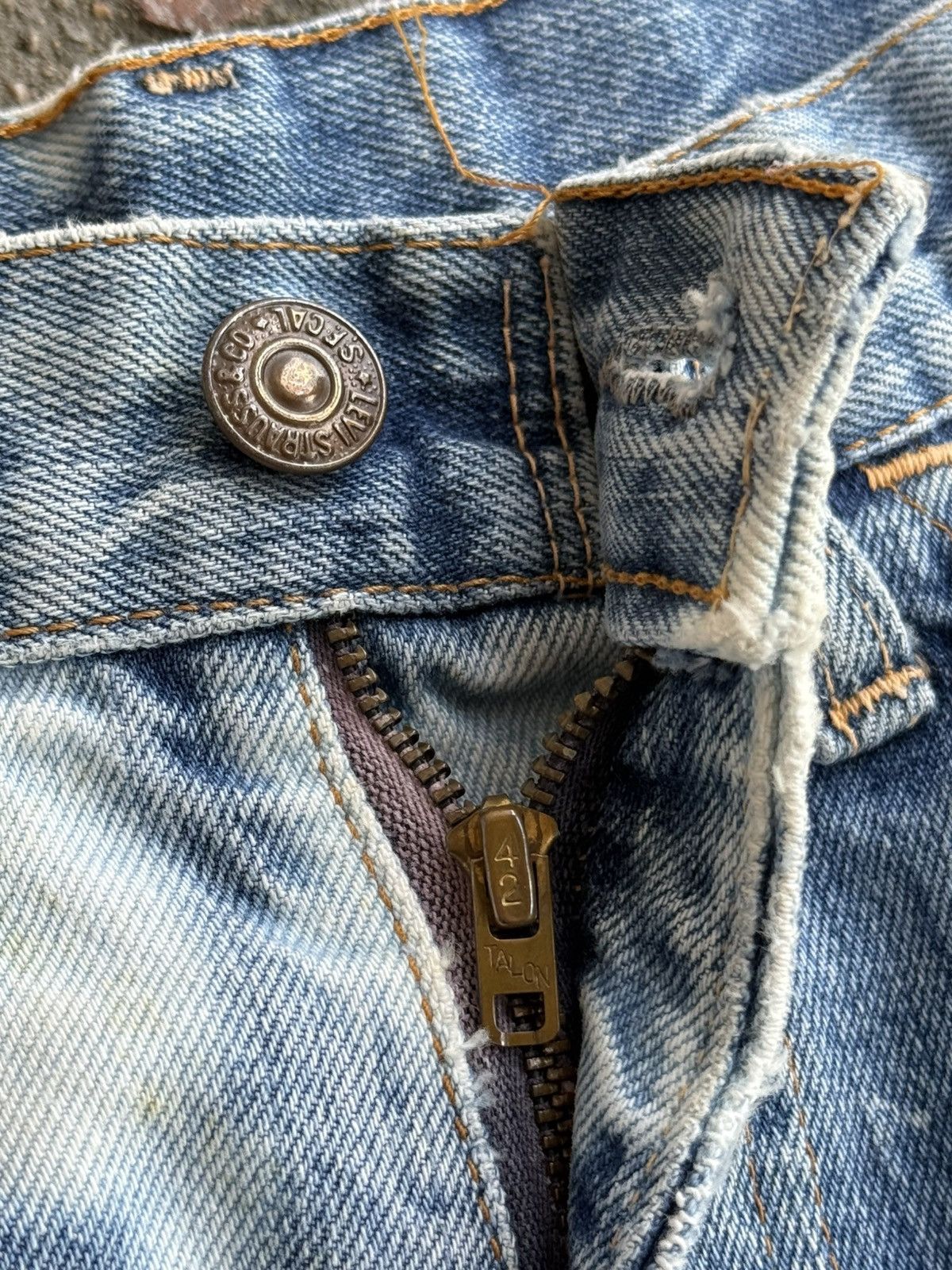 Levi's Levis Orange Tab Big E Jeans 1969-1971 Size US 30 / EU 46 - 7 Thumbnail