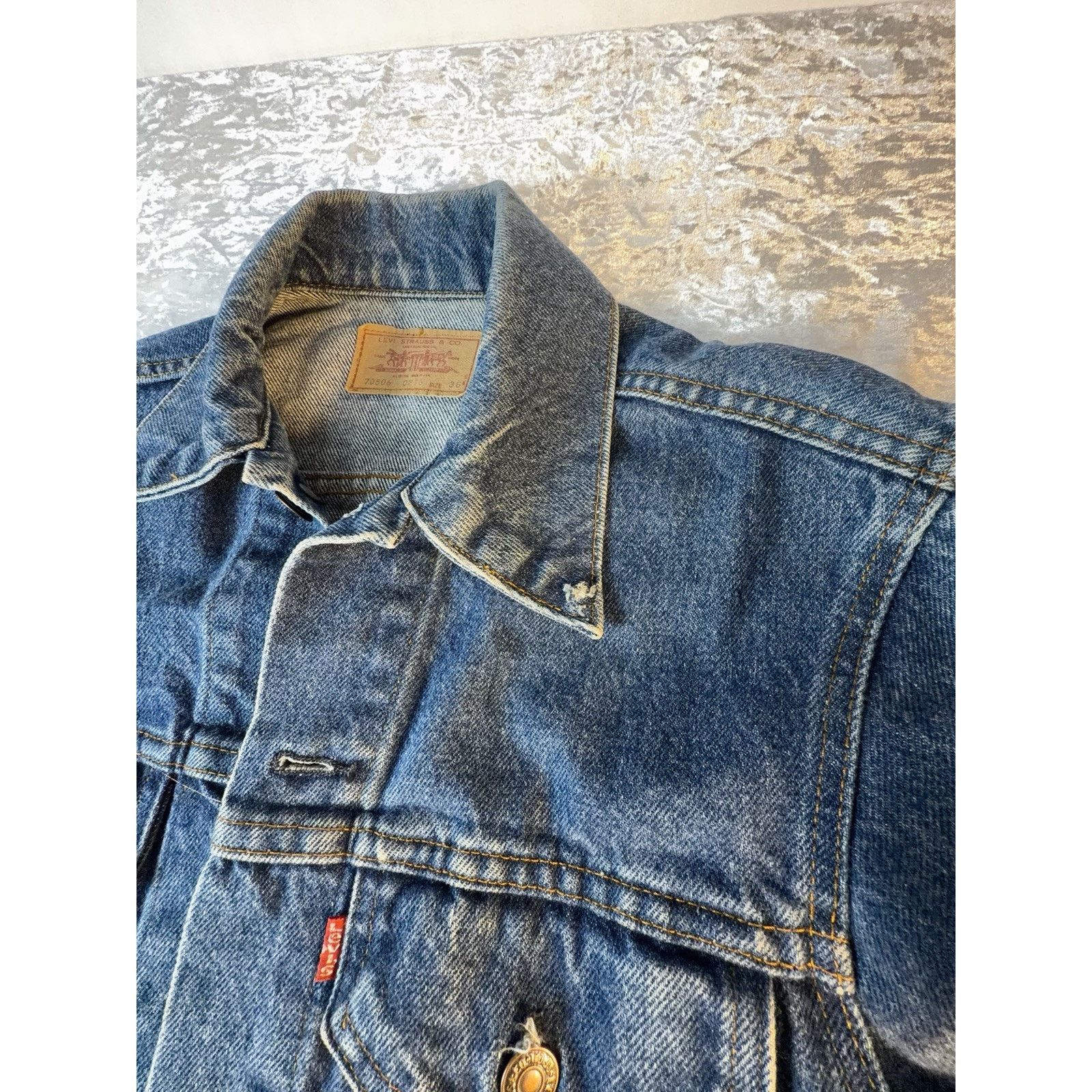 Levi's Vtg 80s Levi’s Denim Trucker Jacket USA Distressed Grunge Size US S / EU 44-46 / 1 - 8 Thumbnail