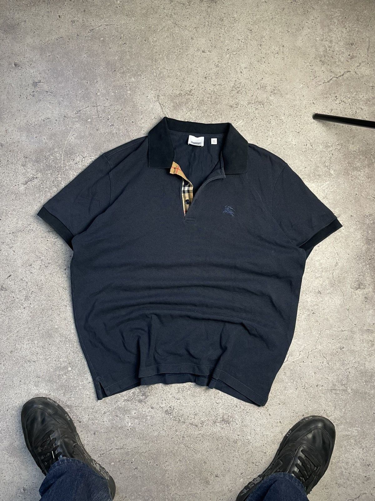 Burberry Navy Burberry Polo Shirt size XXL Size US XXL / EU 58 / 5 - 1 Thumbnail