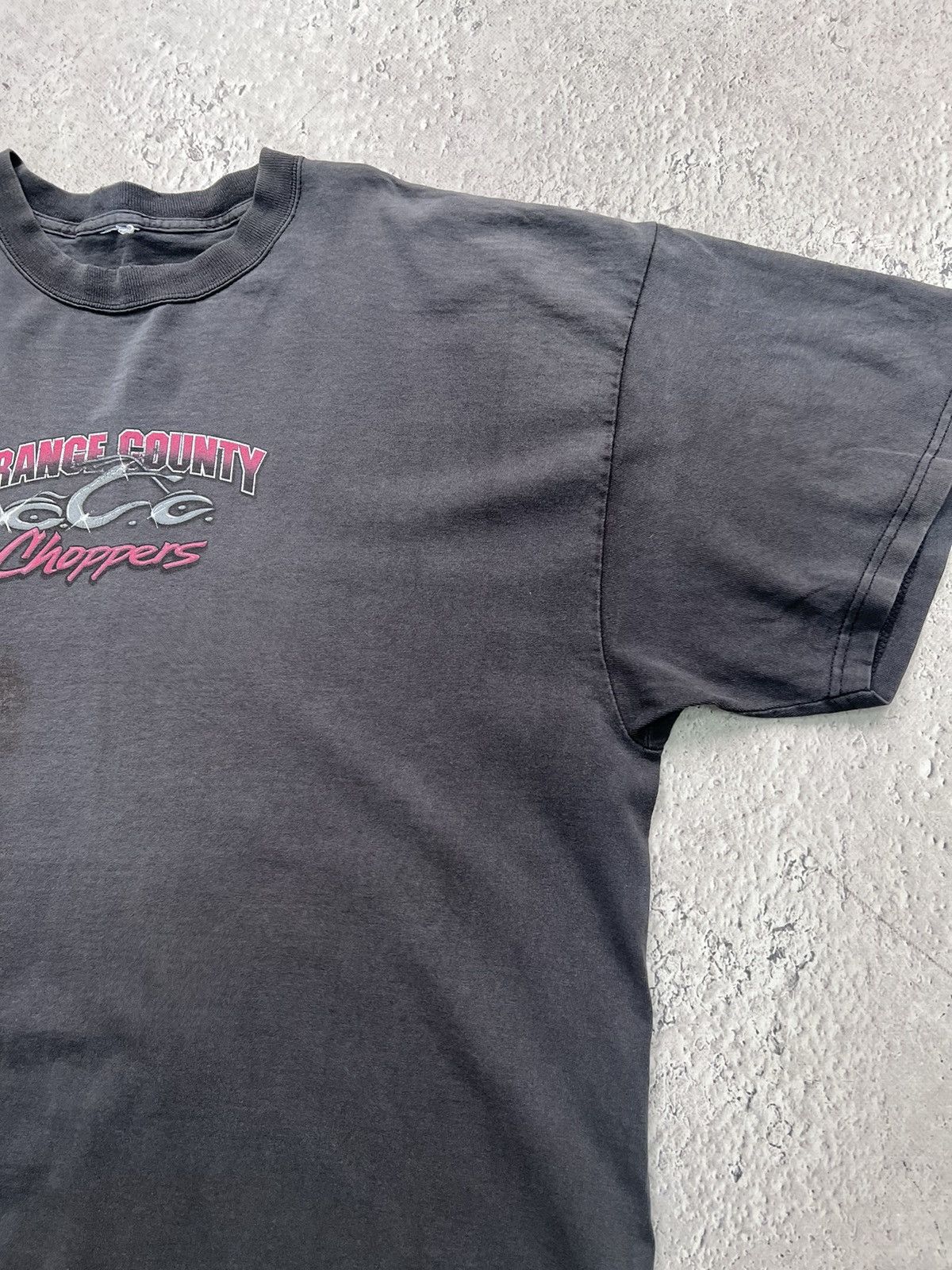 Vintage Sun faded Y2K Orange County Choppers Tee Boxy Fit Skater Size US XL / EU 56 / 4 - 6 Thumbnail