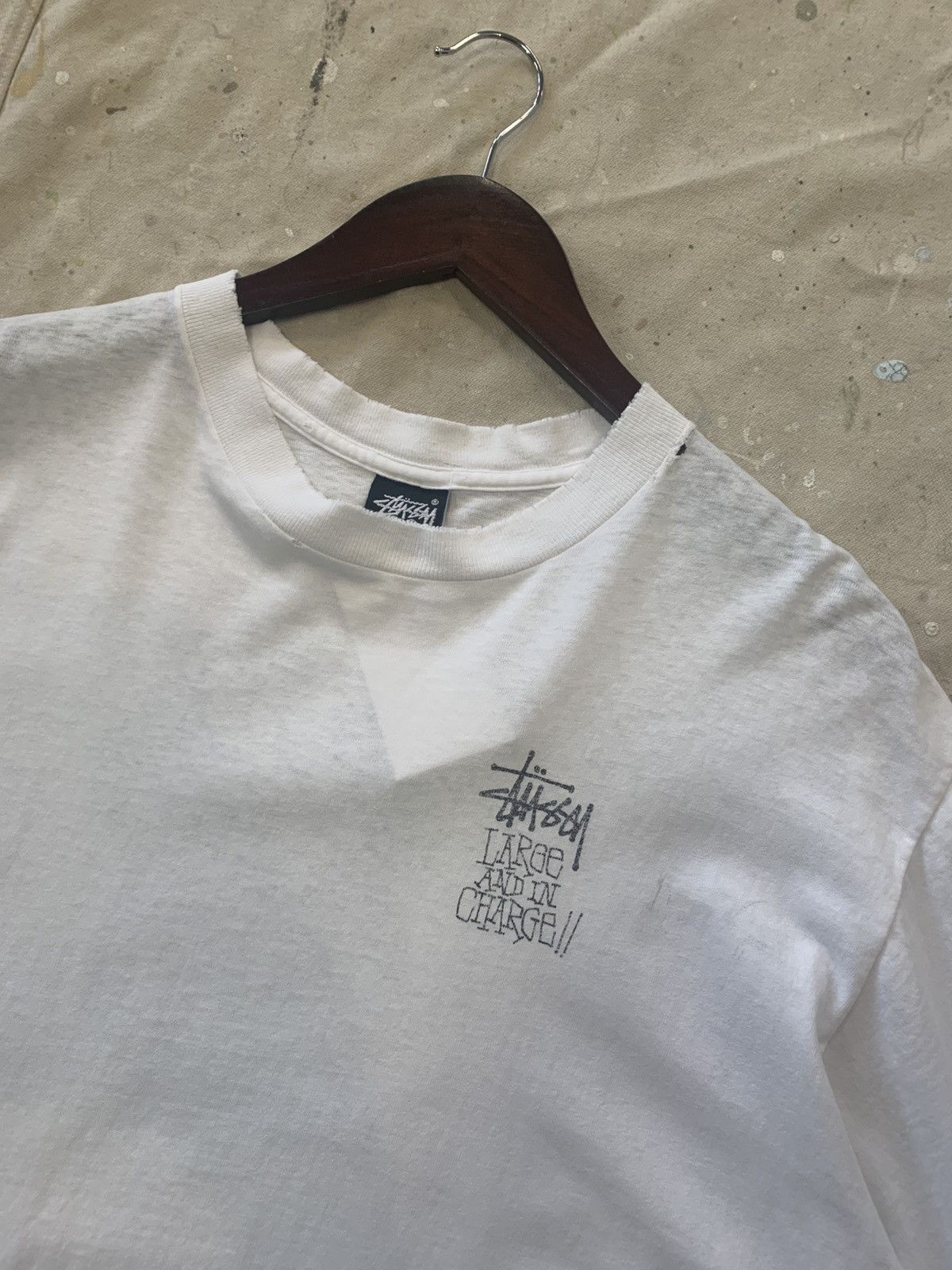 Stussy × Vintage Vintage 90s Stussy Elephant T Shirt Size US L / EU 52-54 / 3 - 3 Thumbnail