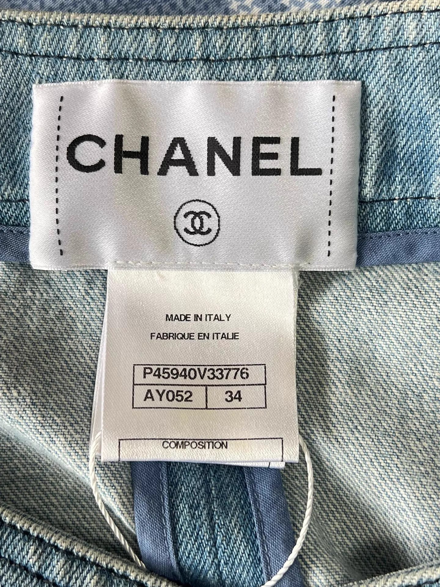 Chanel Chanel Denim Short Jacket 34 Pearl Buttons Size XS / US 0-2 / IT 36-38 - 6 Thumbnail