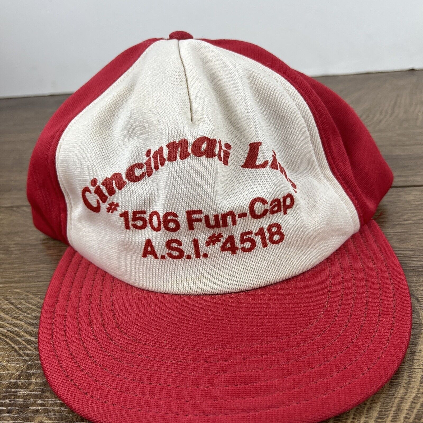 Other Cincinnati Line Hat Red Hat Adjustable Adult Size Hat Red Ca Size ONE SIZE - 2 Thumbnail