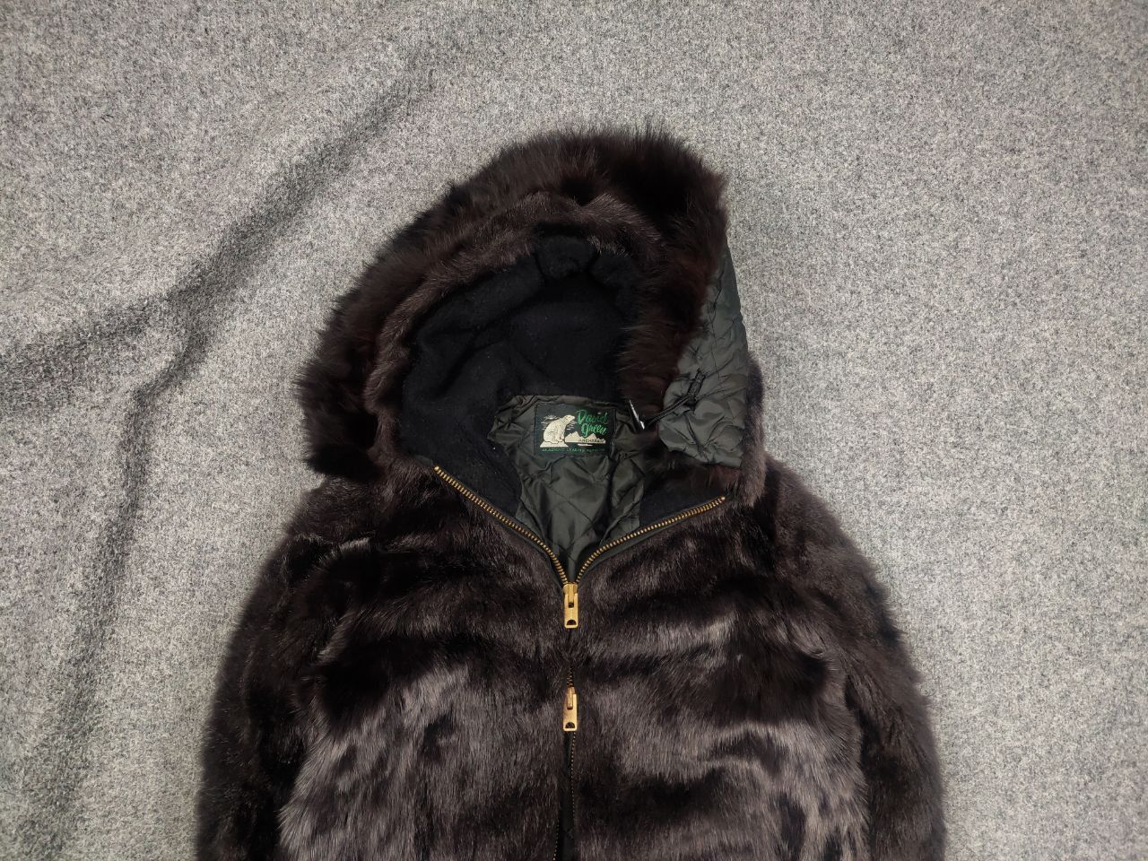 Vintage Vintage 80's David Green Alaska Genuine Fur Coat Zip Jacket Size S / US 4 / IT 40 - 1 Thumbnail