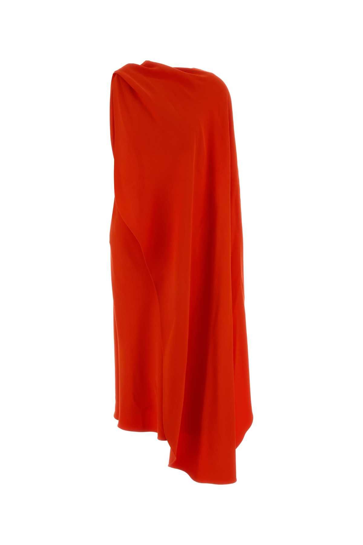 Balenciaga Coral Crepe Long Dress Size S / US 4 / IT 40 - 1 Thumbnail