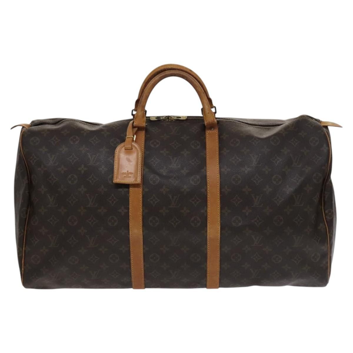 Louis Vuitton Keepall 60 Brown Canvas Travel Bag (Pre-Owned) Size ONE SIZE - 1 Thumbnail