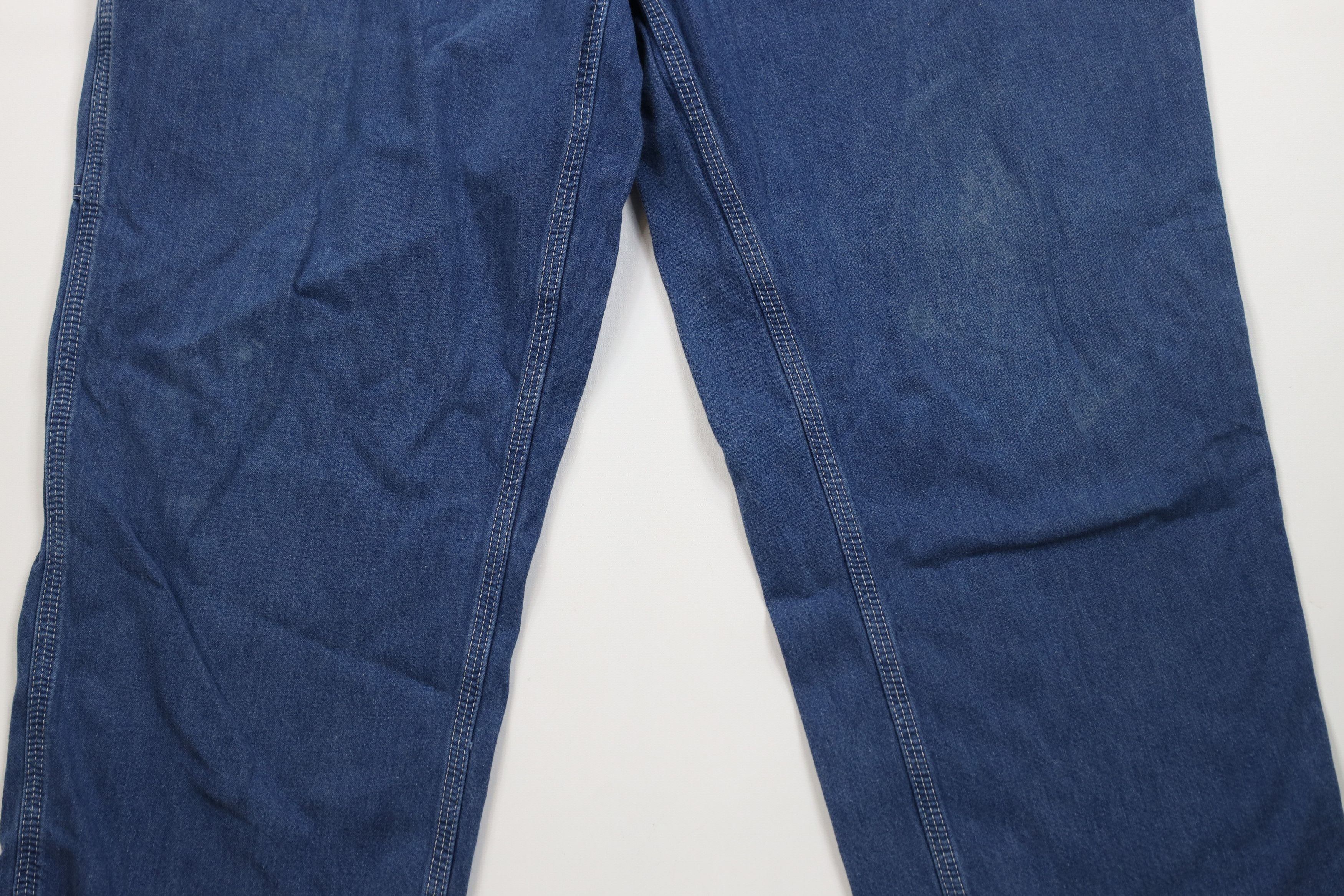 Carhartt Vintage Y2K Carhartt Wide Leg Dungaree Denim Jeans Blue Size US 40 / EU 56 - 3 Thumbnail