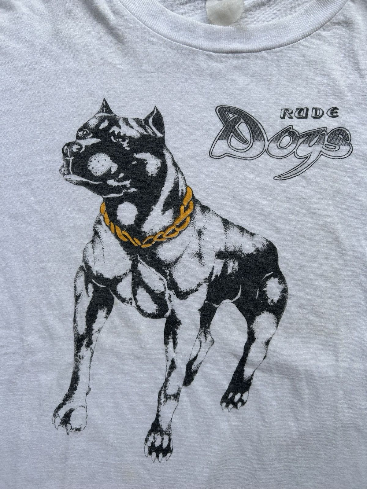 Vintage Vintage RUDE DOGs Bull Terrier Graphic T-Shirt L Size US L / EU 52-54 / 3 - 4 Thumbnail