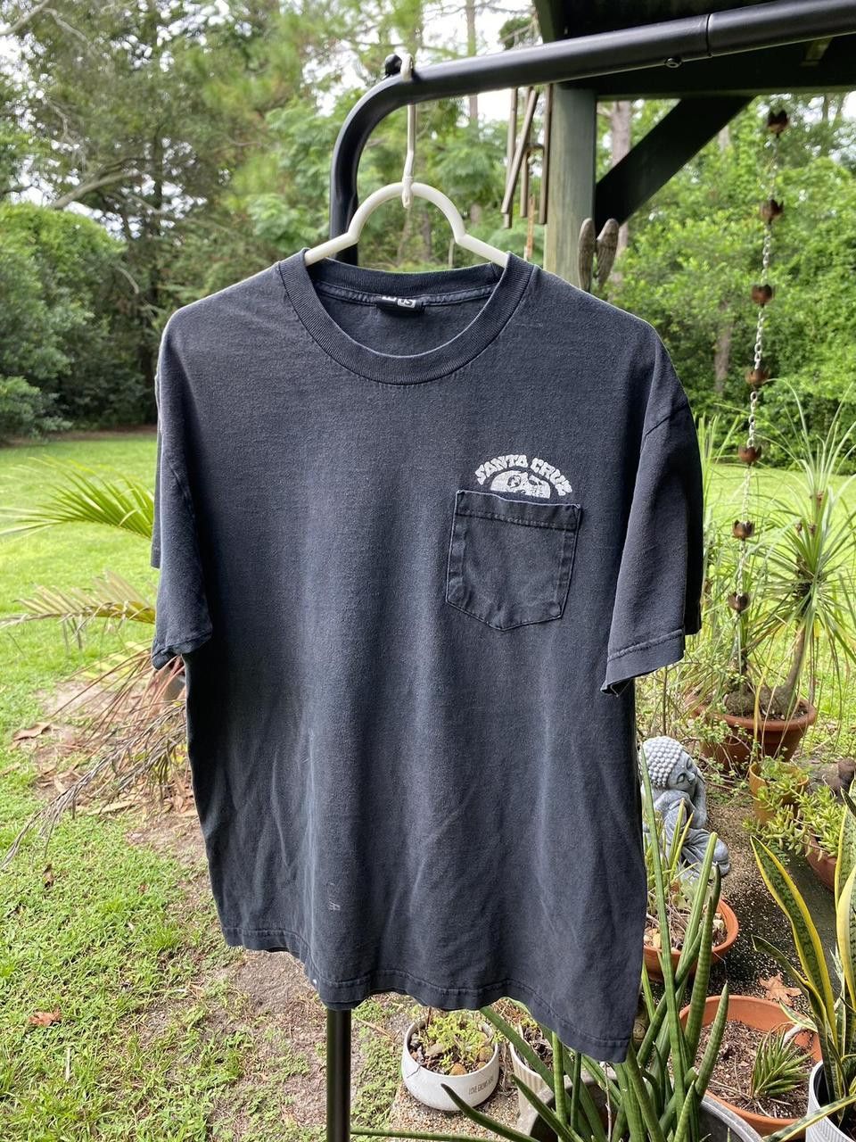 Santa Cruz Skateboards 2000s Black Faded Santa Cruz Skull Graphic Print Tee Medium Size US M / EU 48-50 / 2 - 2 Thumbnail