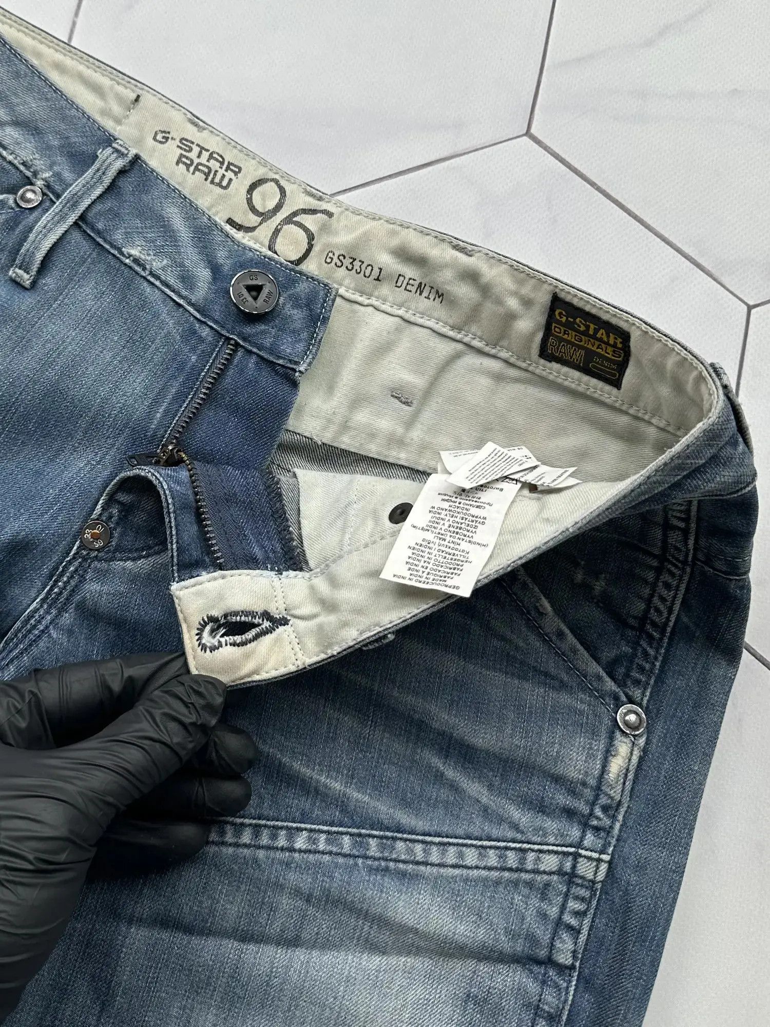 G-Star G Star Raw Vintage Flare Jeans (B229) Size 28" / US 6 / IT 42 - 5 Thumbnail