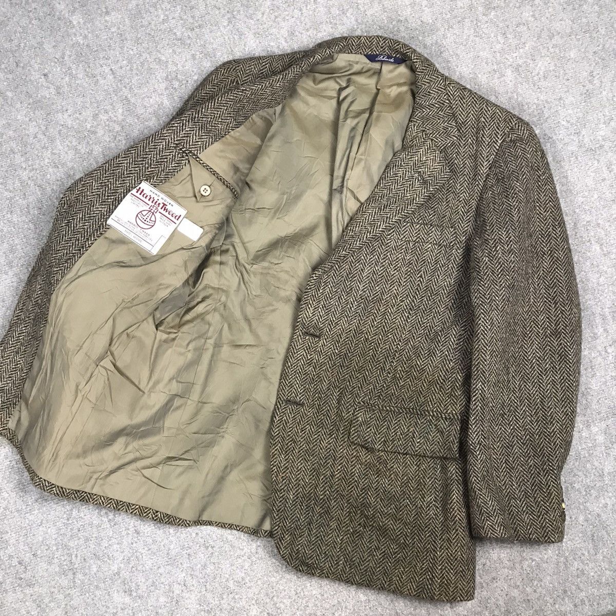 Harris Tweed × Vintage HARRIS TWEED WOOL BLAZER JACKET Size US M / EU 48-50 / 2 - 9 Thumbnail