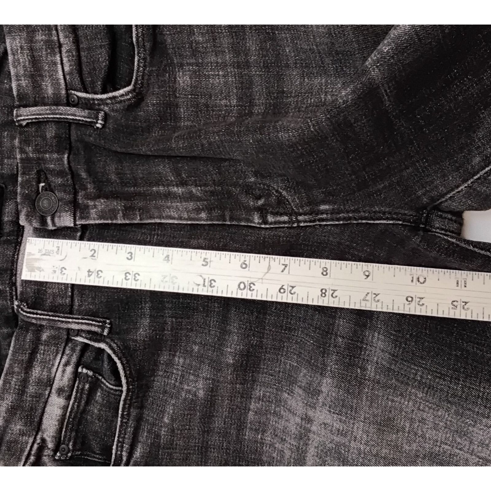MOTHER Mother The Looker Ankle Fray Jeans Women's 29x27 Black Size 29" - 15 Thumbnail