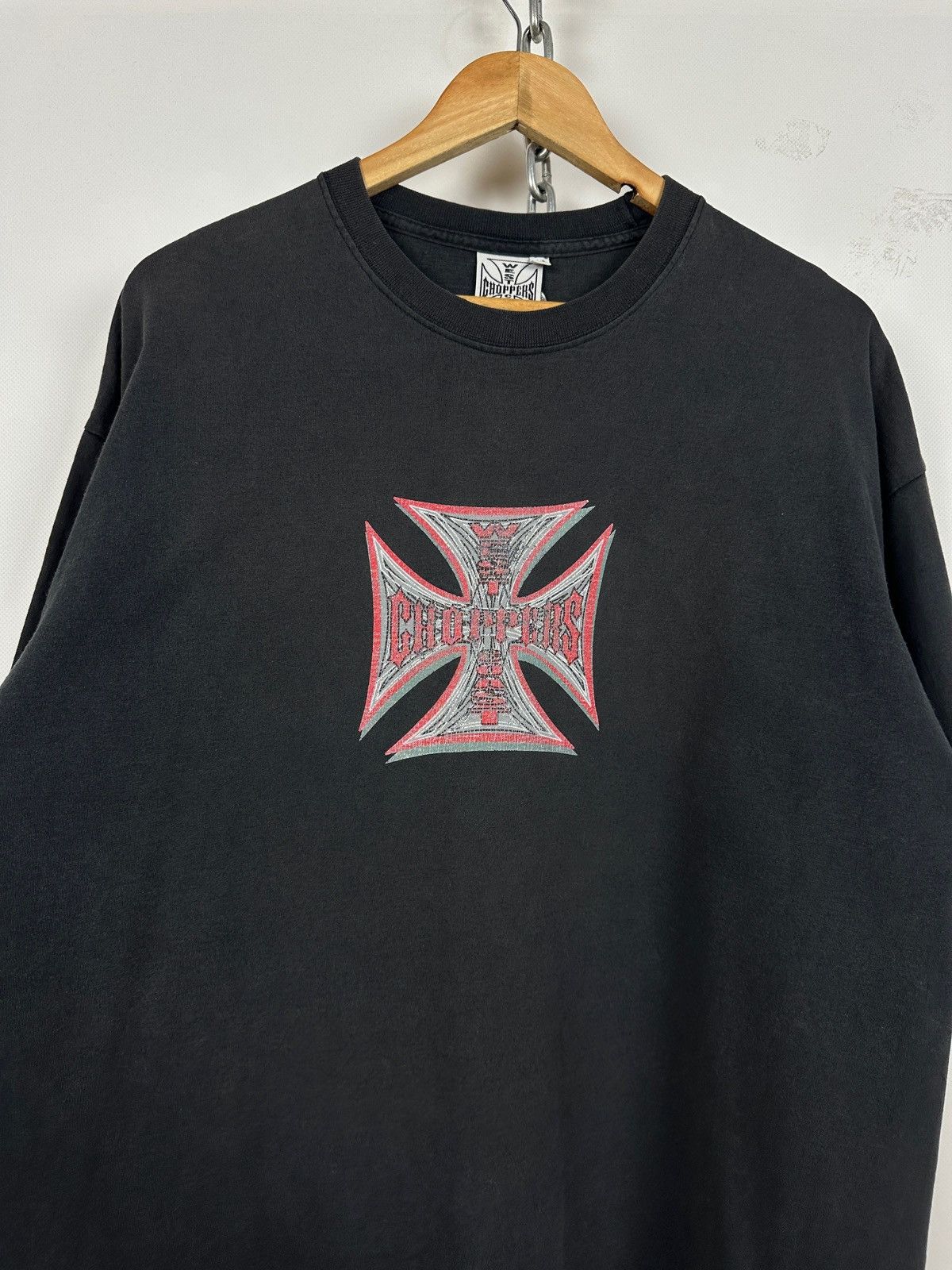 West Coast Choppers Vintage West Coast Choppers Devil Faded Black T-Shirt Size US XL / EU 56 / 4 - 15 Thumbnail