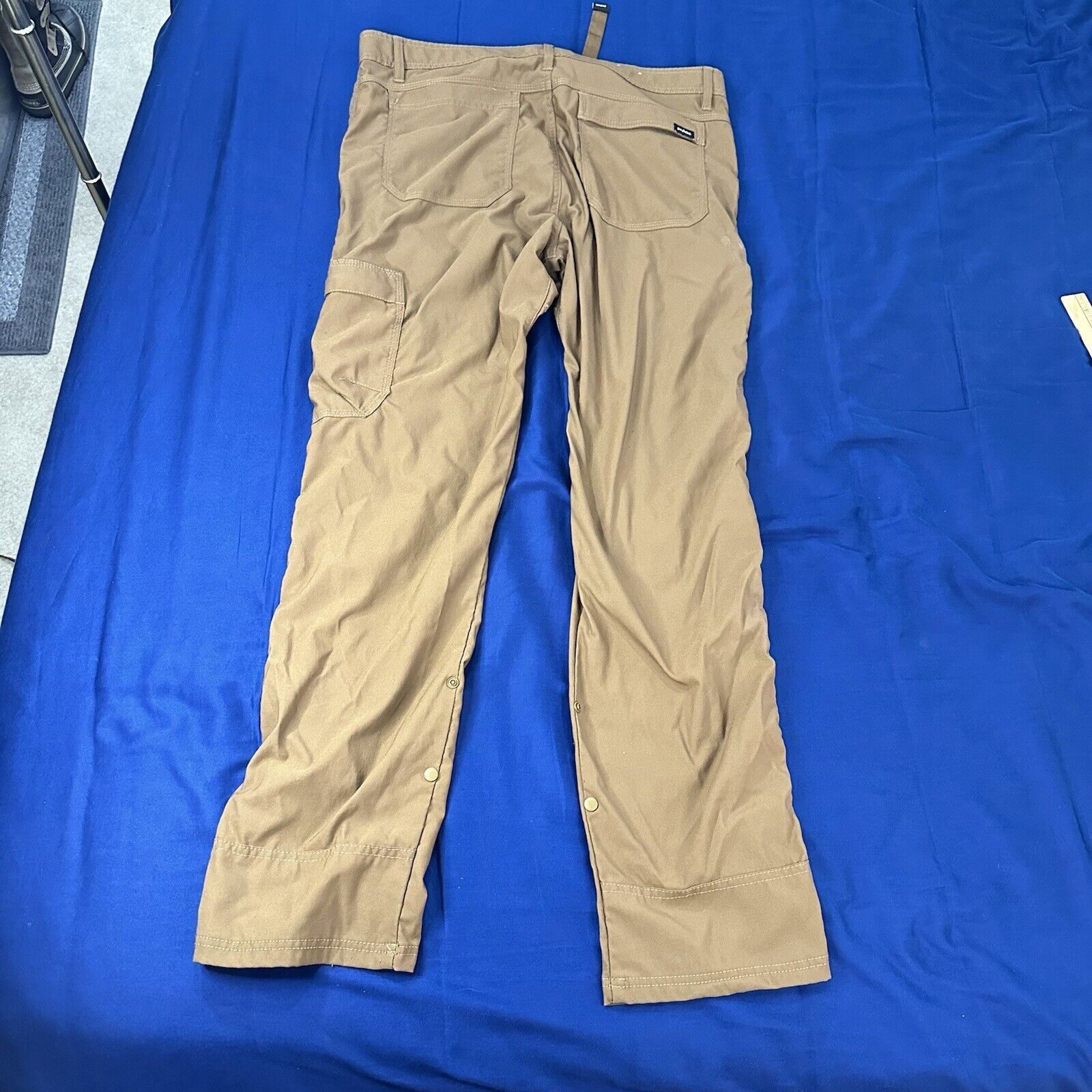 Prana Prana Zion Pants 36x32 Stretch Belted Roll Hiking Tan flaw* Size US 36 / EU 52 - 2 Thumbnail