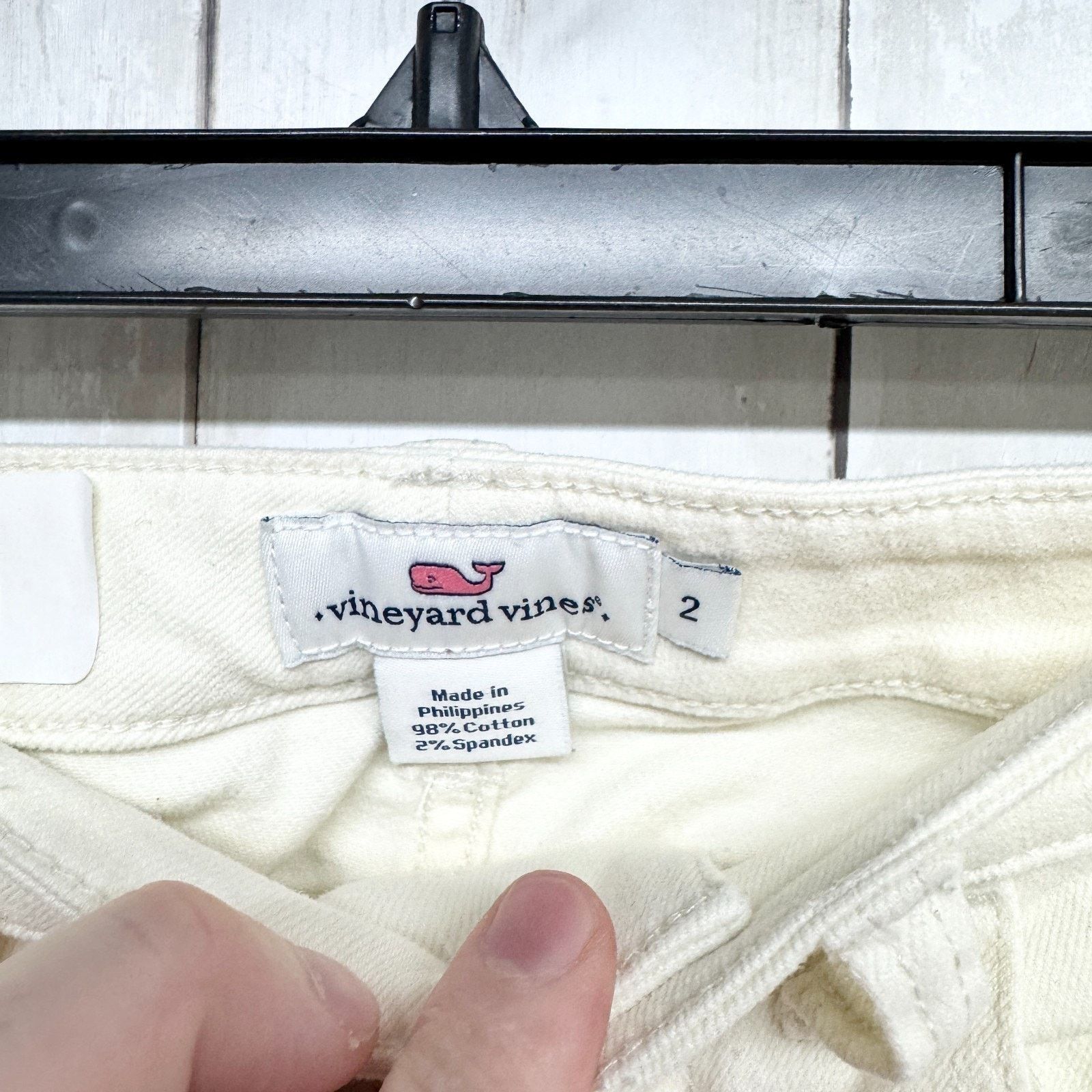 Vineyard Vines Vineyard Vines Pants Women Sz 2 Ivory High Rise Skinny Jeans Size 26" / US 2 / IT 38 - 3 Thumbnail