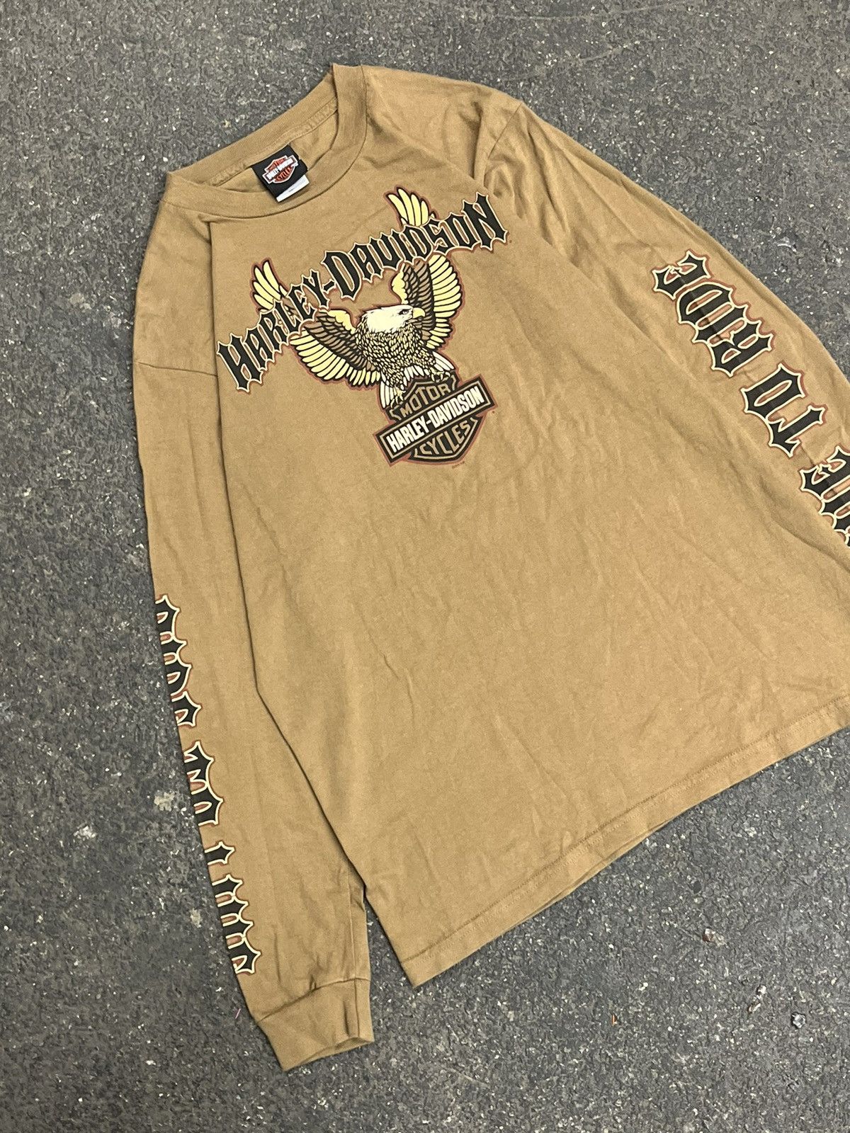 Harley Davidson × Vintage Harley Davison vintage longsleeve tee shirt streetwear hype Size US L / EU 52-54 / 3 - 2 Thumbnail