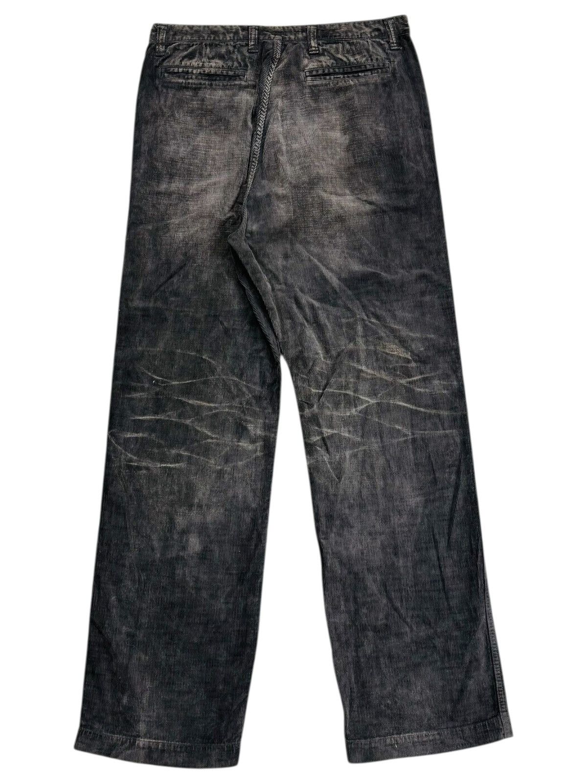 TALKING ABOUT THE ABSTRACTION 2000s Talking About Abstaction Waxed Clawmark Corduroy Pants Size US 29 - 2 Thumbnail
