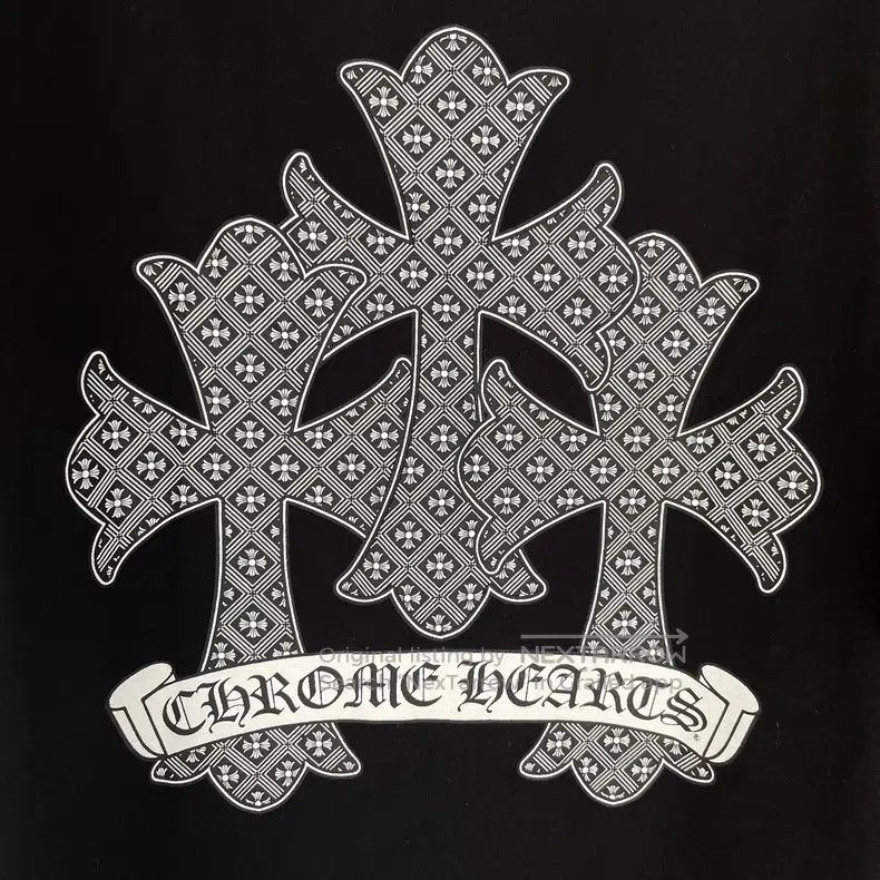Chrome Hearts CHROME HEARTS Size M Black full printed cross stripes three Size US M / EU 48-50 / 2 - 5 Thumbnail