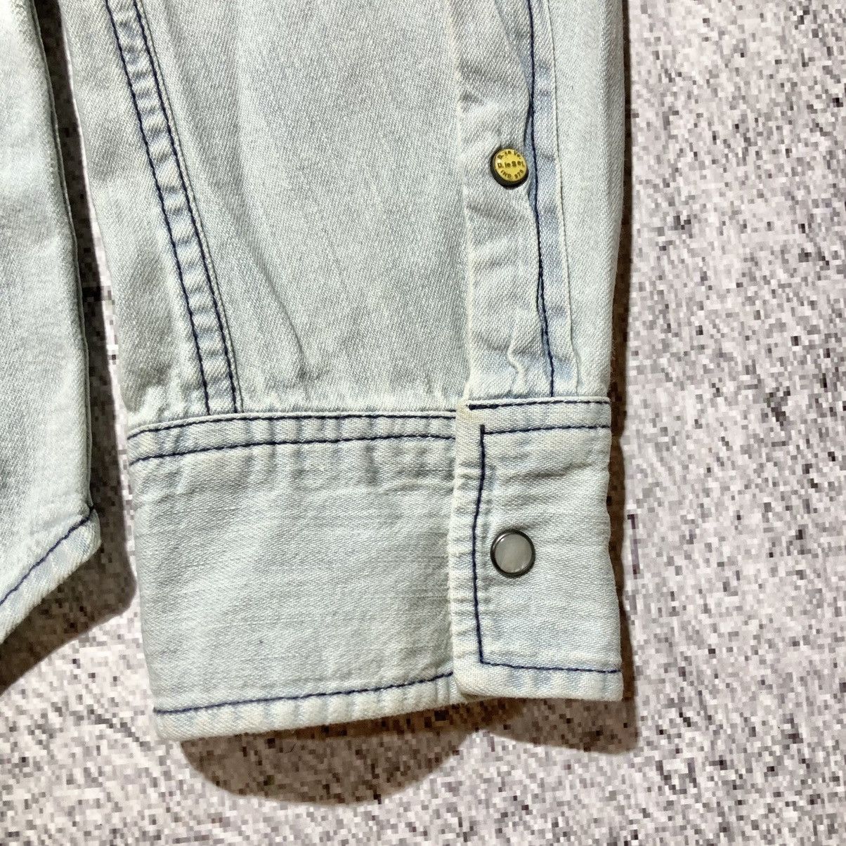 Diesel Vintage Diesel Cowboy Western Shirt Blue Washed Jeans Size US XL / EU 56 / 4 - 15 Thumbnail
